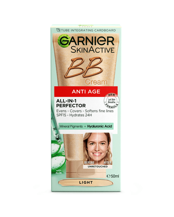 Garnier SkinActive Perfecting Care All-In-One BB Cream Anti Age - Light