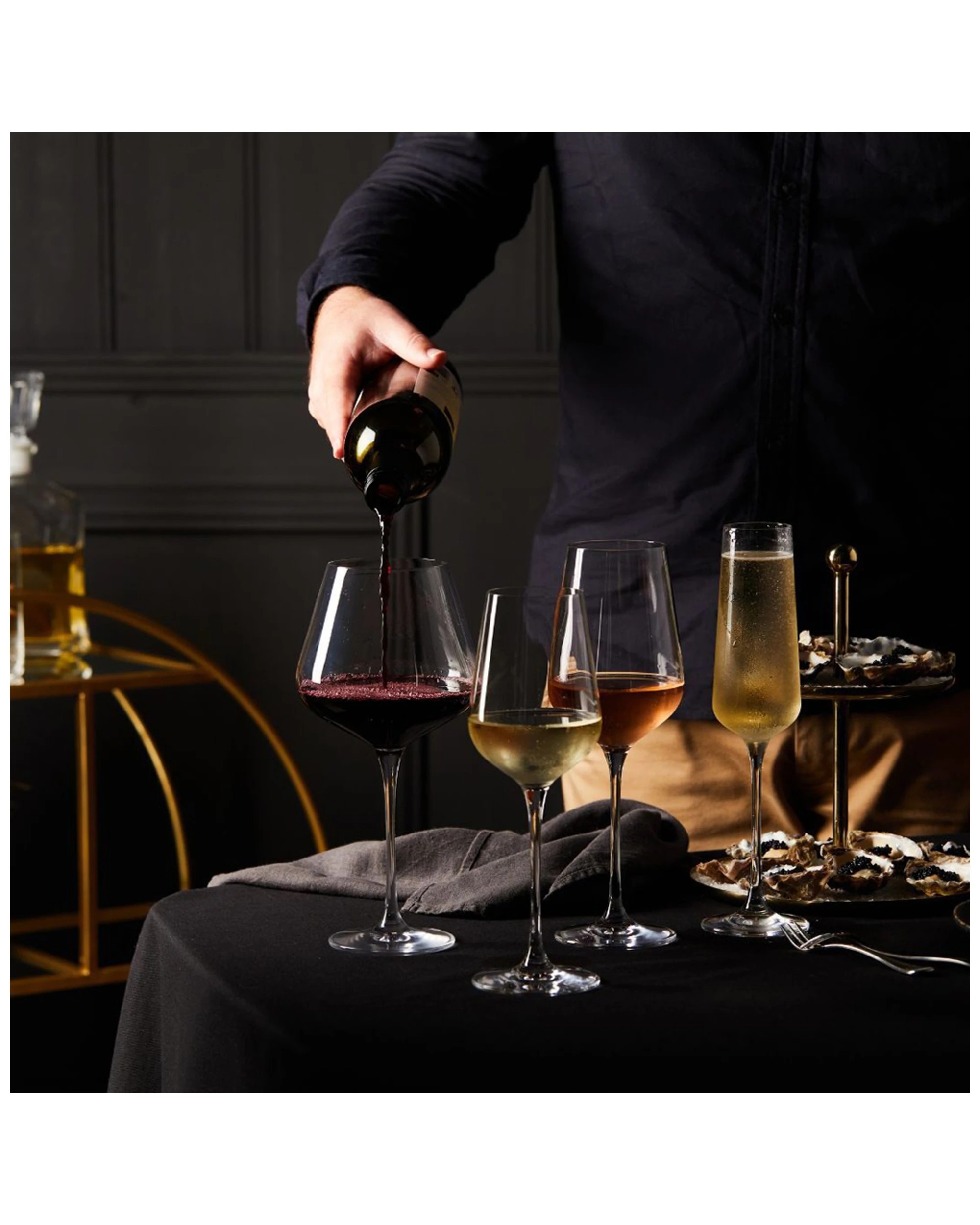 3 6pc Stanley Rogers Barossa Bordeaux 860ml Wine Glass Stemmed Crystal Cup Set
 - Clear, 3 of 4