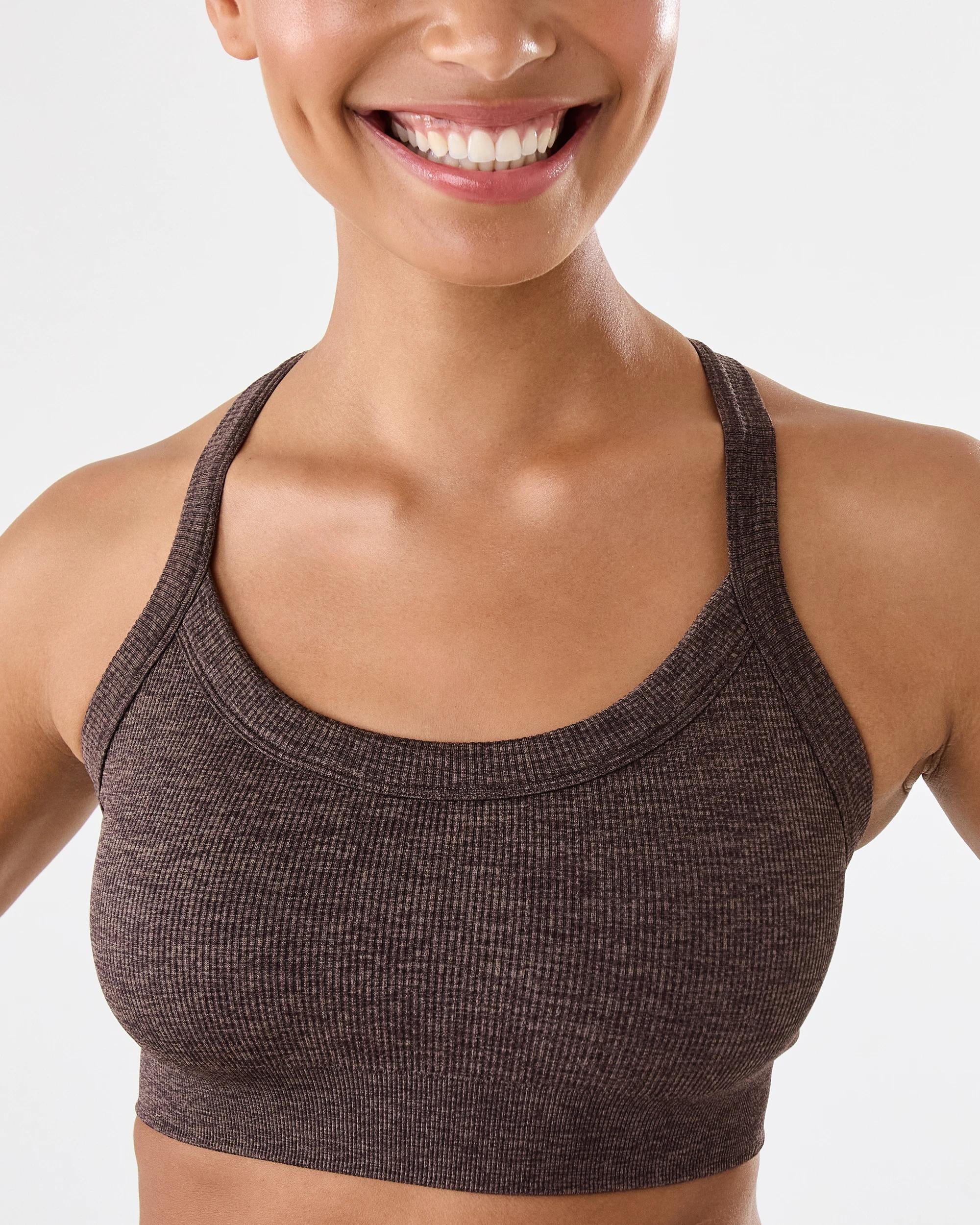 6 Active Womens Seamfree Support Crop Top Drk Espres, 6 of 9