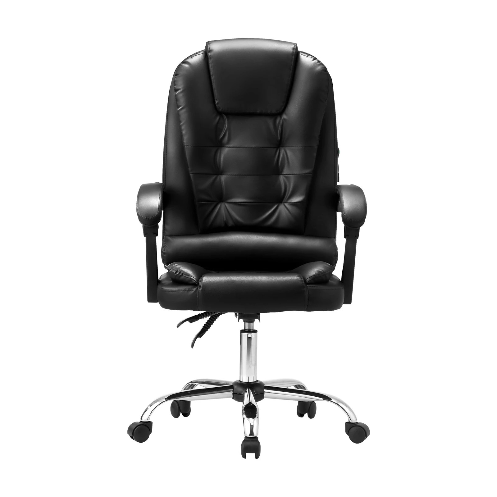 5 Oikiture Massage Office Chair Executive Gaming Racing Chairs PU Leather - Black, 5 of 6