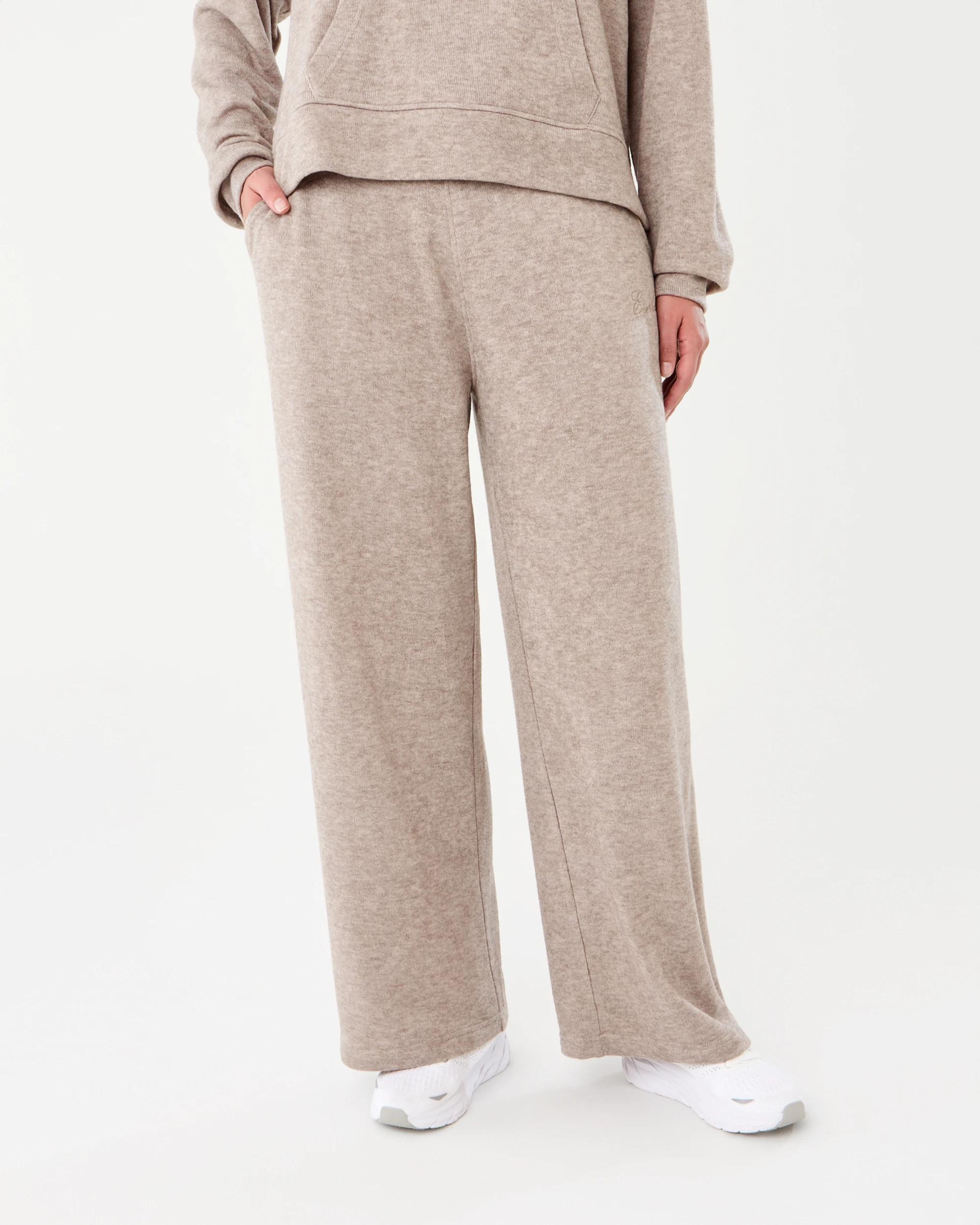 2 Everlast Womens Terry Towelling Pants Mushroom, 2 of 6