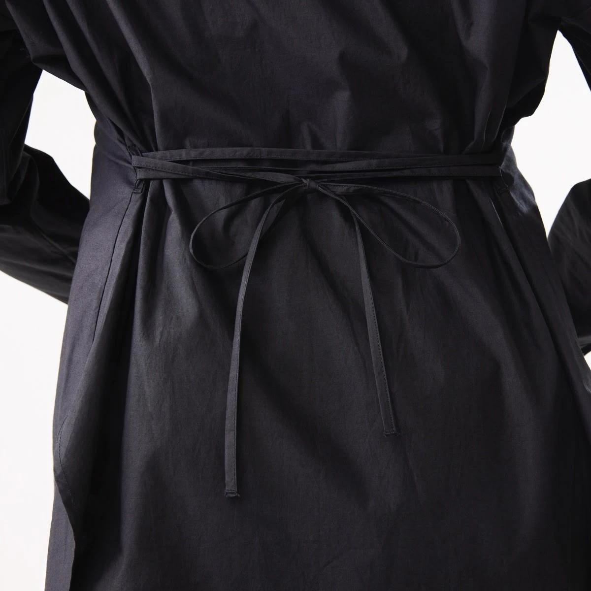 7 Long Sleeve Tie Back Detail Shirt Black, 7 of 7