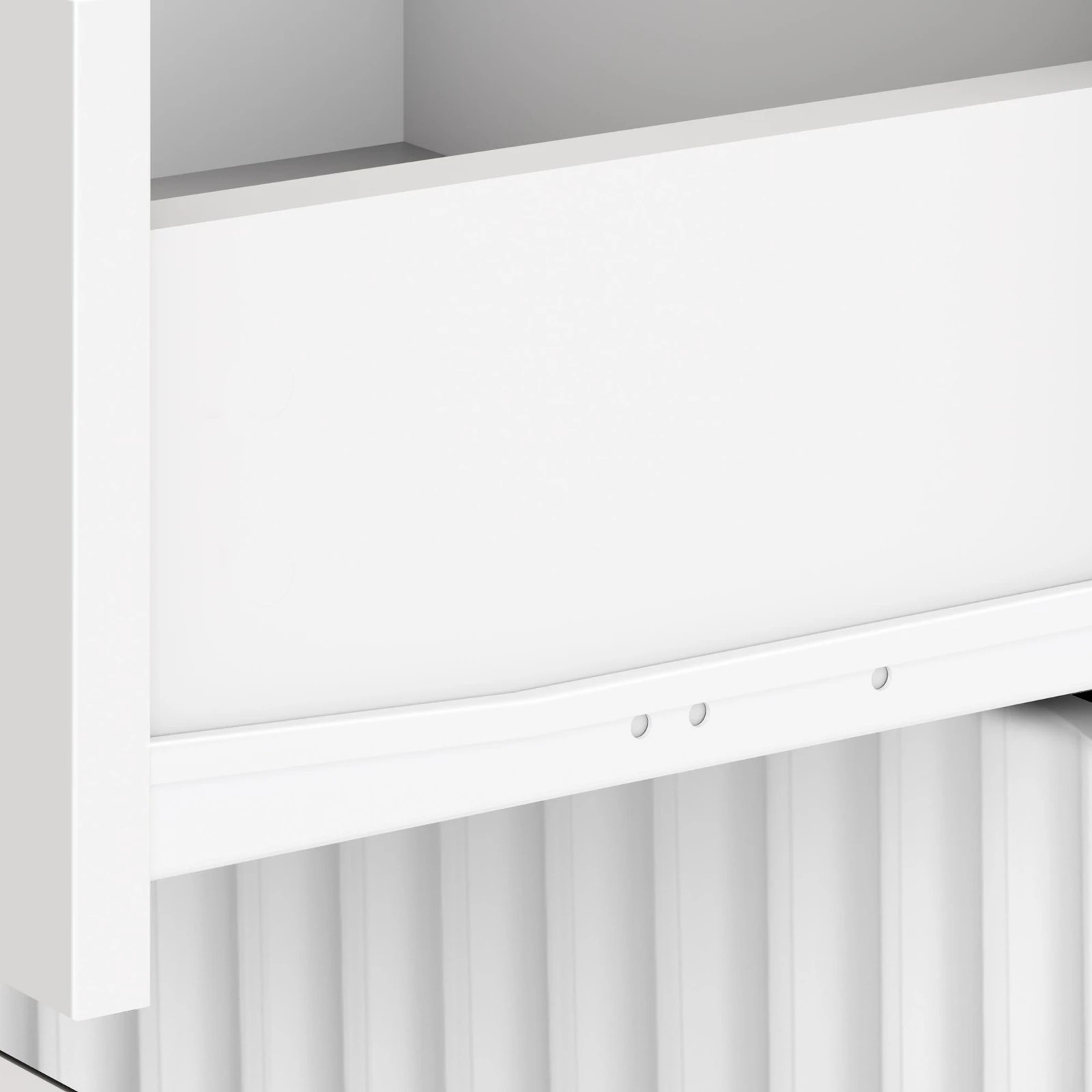 7 Alfordson 4 Chest of Drawers Bedside Table Storage Cabinet Set Dresser - White, 7 of 10