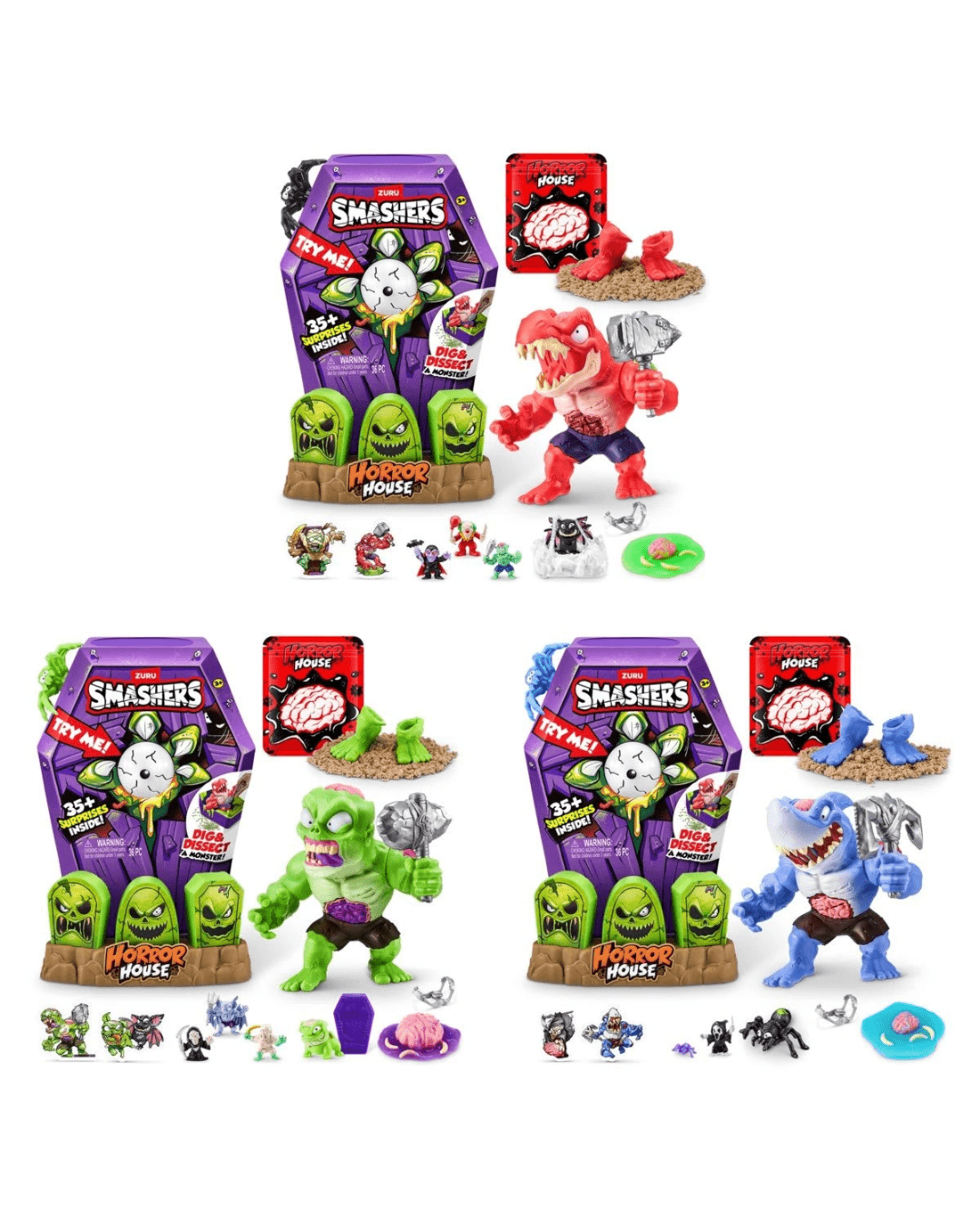 1 36 Piece Zuru Smashers Mega Horror House Playset - Assorted, 1 of 10