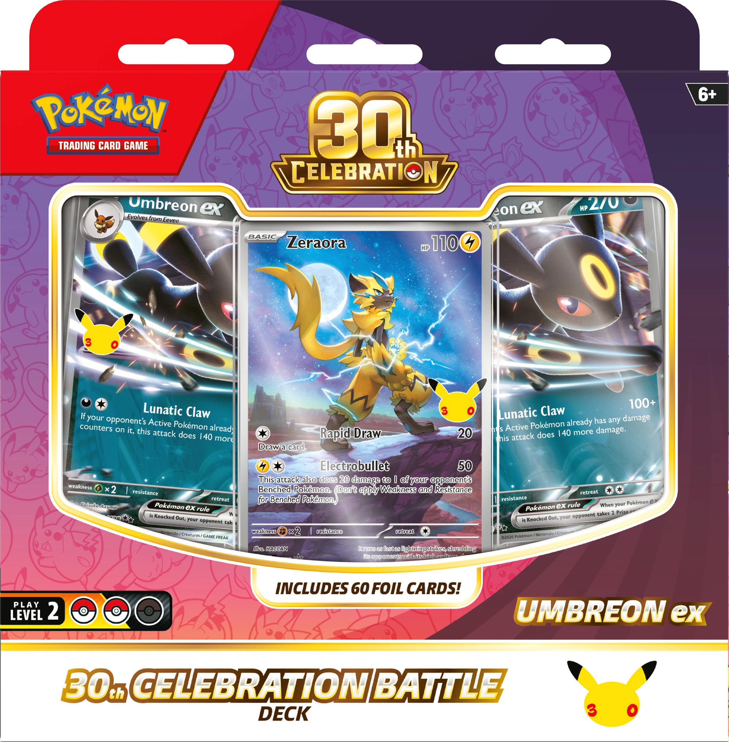 6 Pokemon Trading Card Game: 30th Celebration Battle Deck - Assorted, 6 of 9
