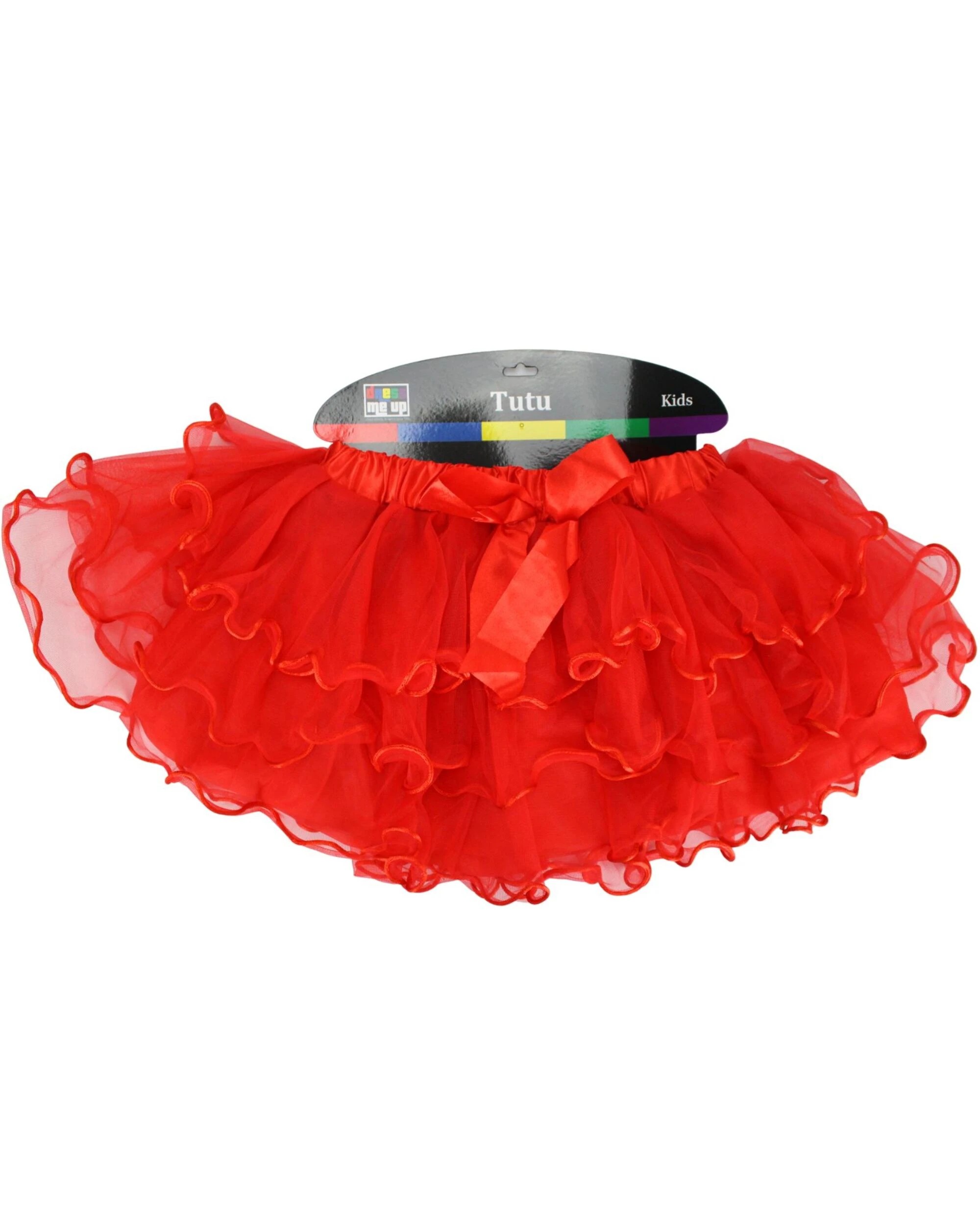 2 Gold Star Kids Layered Deluxe Tutu - ONE SIZE - Red, 2 of 3