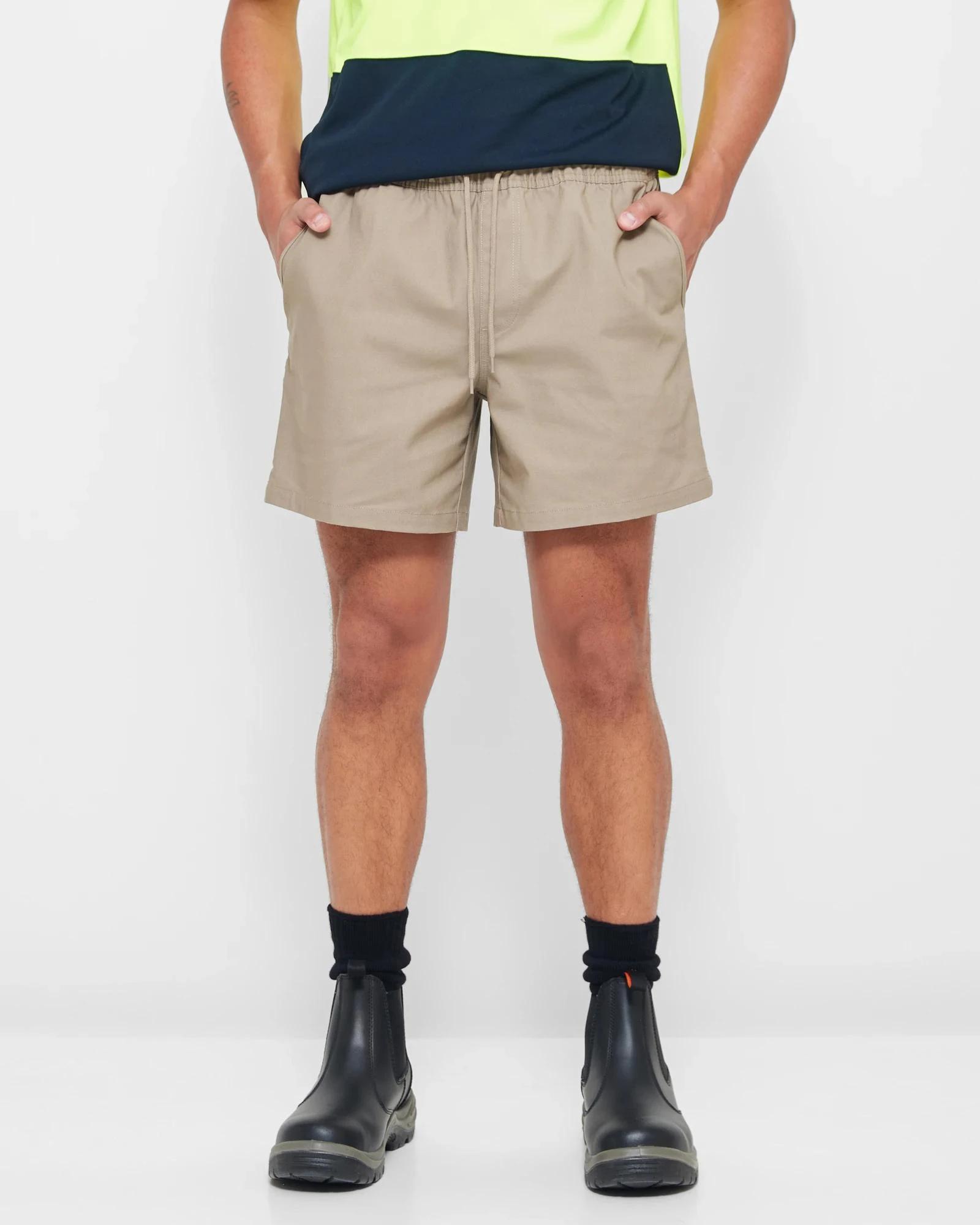 1 Graphite E-Waist Work Shorts STONE, 1 of 5