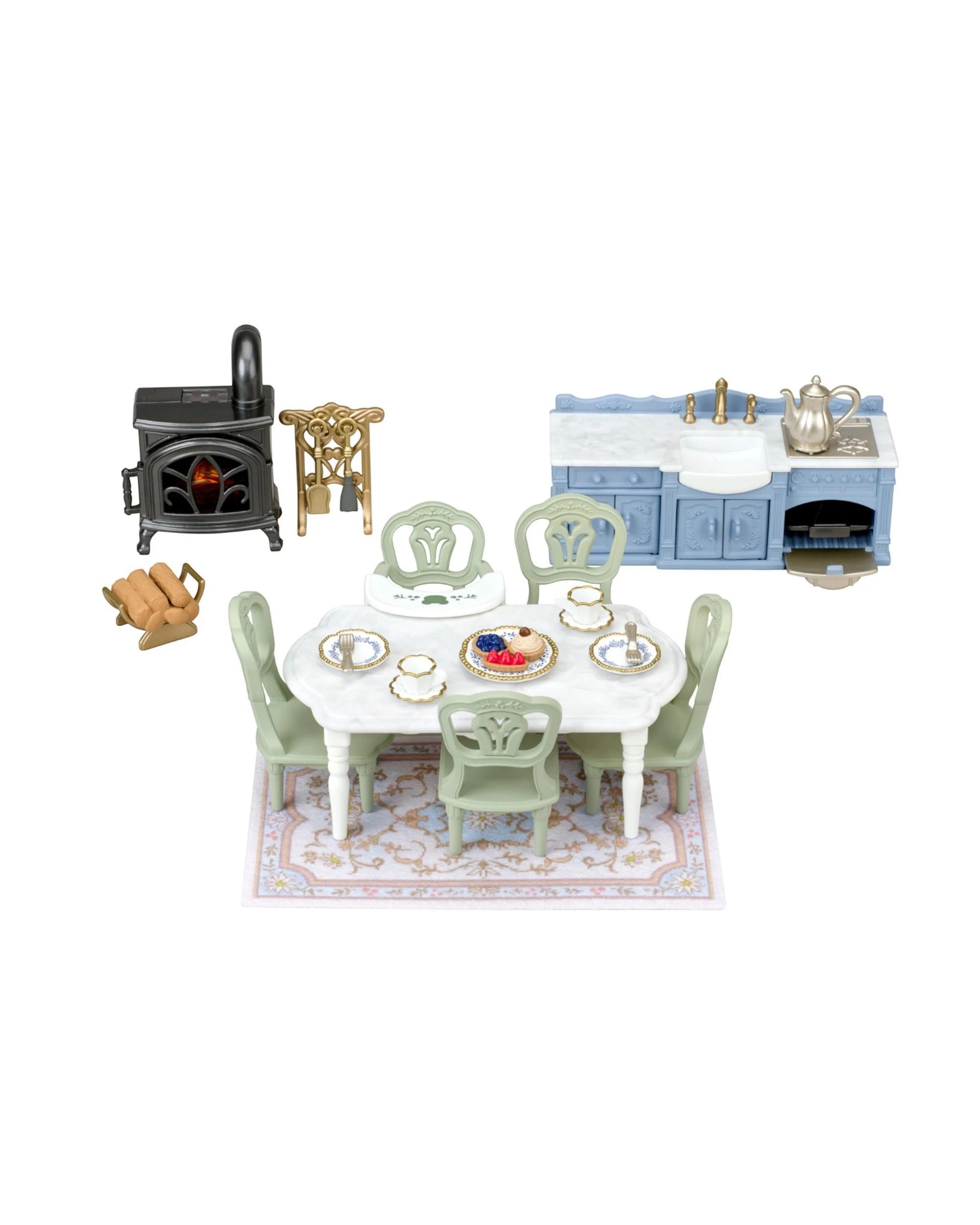 4 Sylvanian Families Red Roof Riverside Manor Elegant Dining Room, 4 of 9