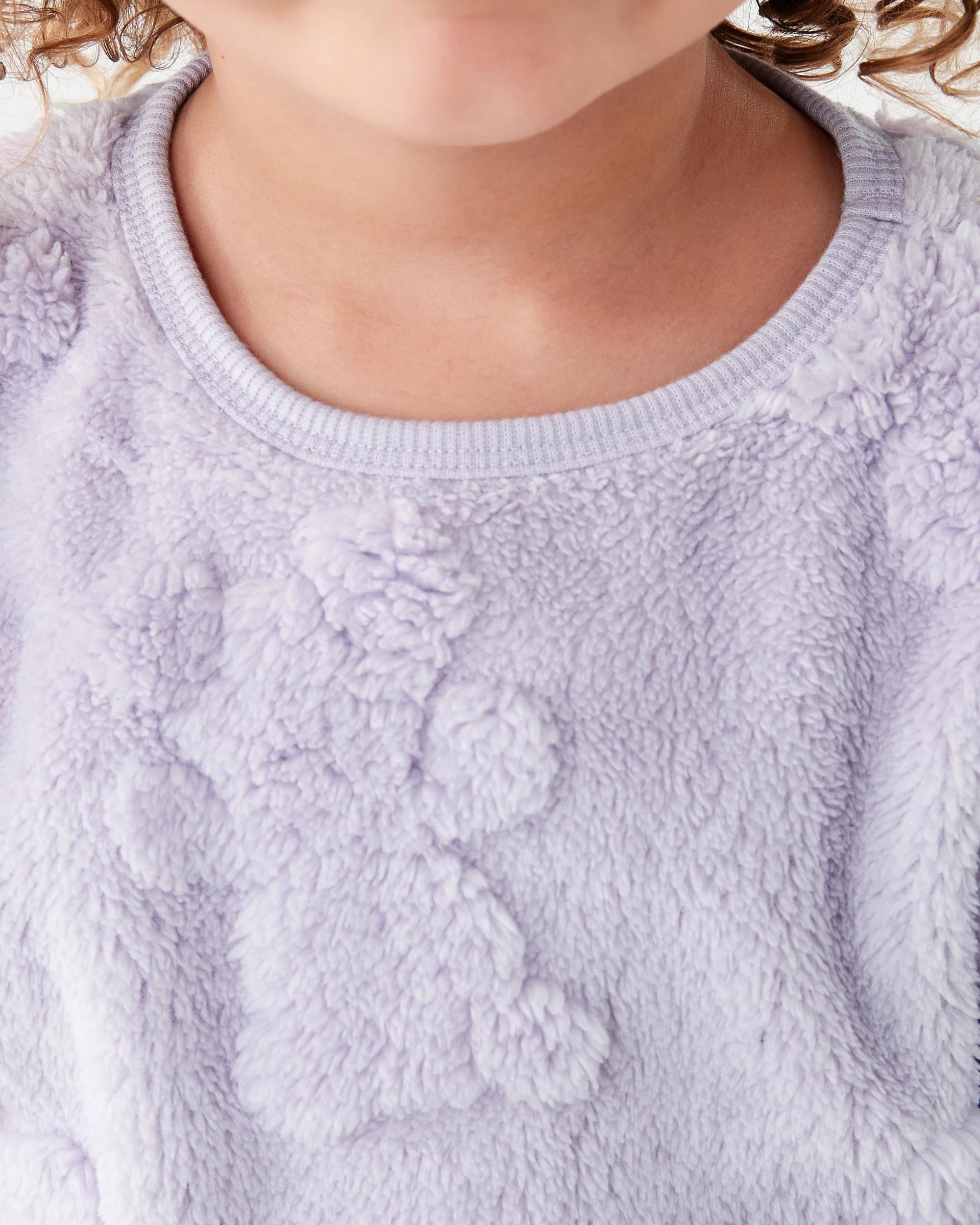 4 Embossed Fluffy Pyjama Set Prp Bear, 4 of 7