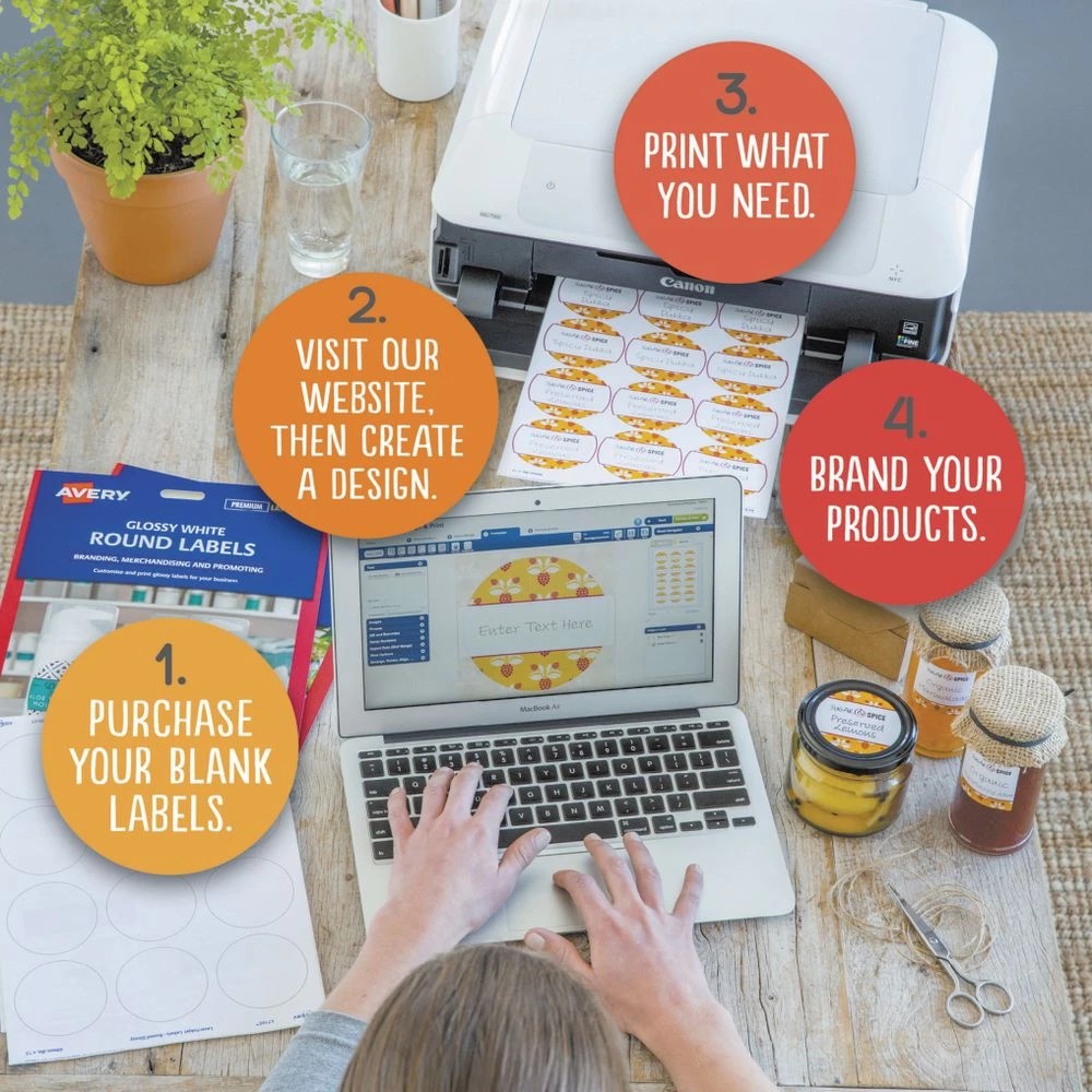 6 Avery 9UP Inkjet Laser Removable Labels White 9 Sheets, 6 of 6