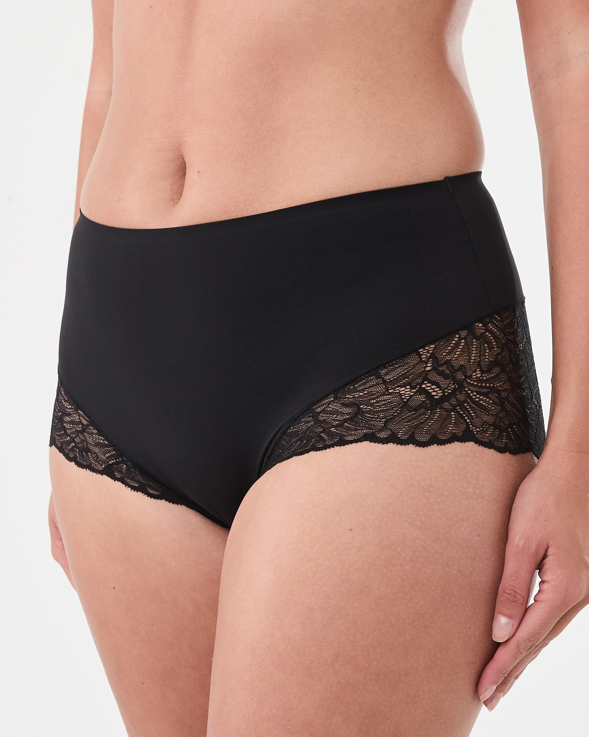 5 2 Pack No Show Lace Full Briefs Lf Bk, 5 of 7