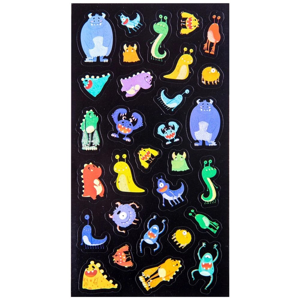 2 Learning Can Be Fun Monster Mayhem Glow in the Dark Stickers, 2 of 3