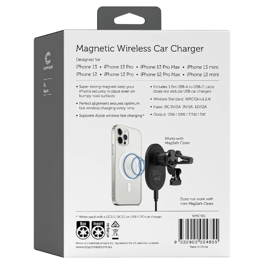 5 Comsol Magnetic Wireless Vent Car Charger iPhone 12, 5 of 5