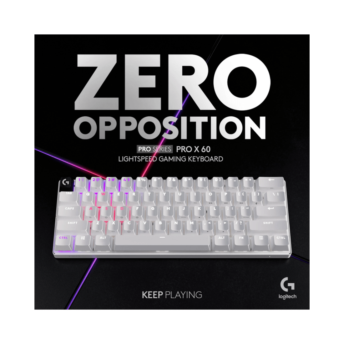 7 Logitech G Pro X 60 LIGHTSPEED Gaming Keyboard - White, 7 of 7