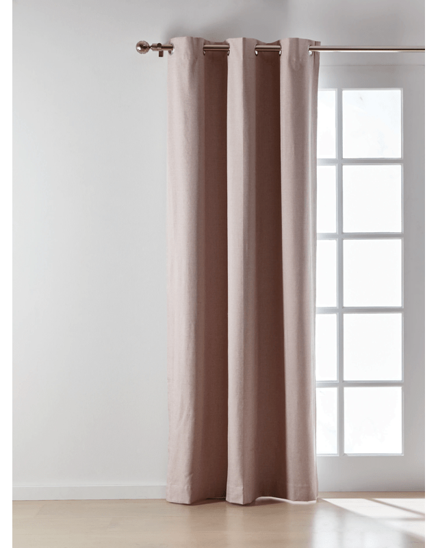 Monaco Block Out Curtain - Blush - 120cm  x 2