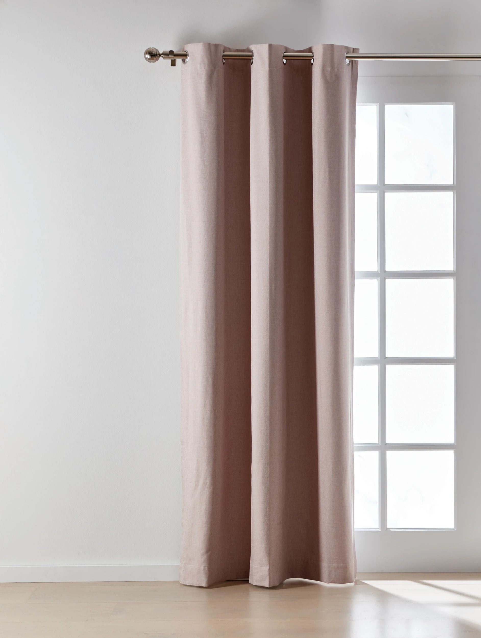 1 Monaco Block Out Curtain - Blush, 1 of 6
