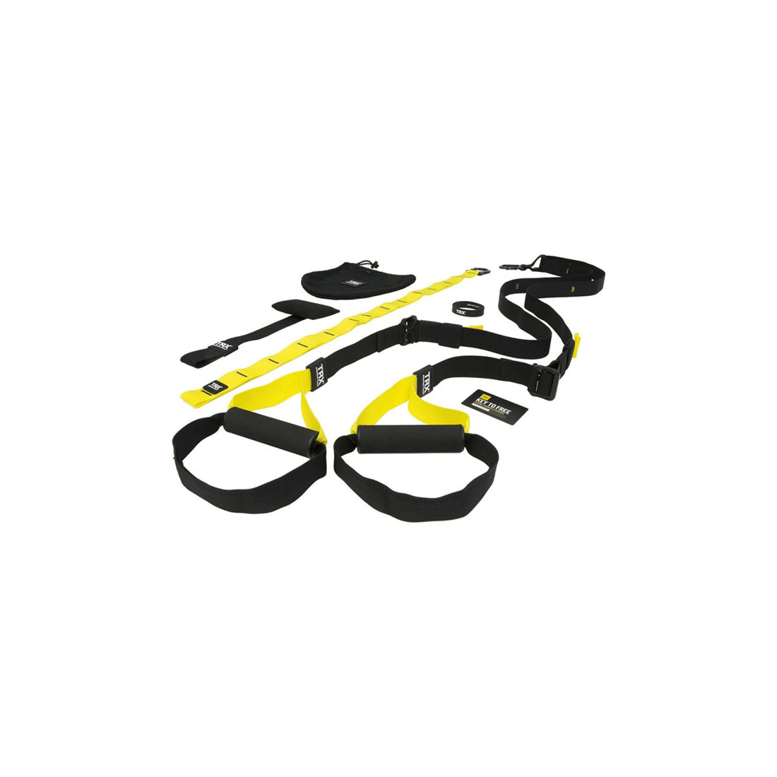 1 TRX Strong Suspension Trainer Kit With Straps Door Anchor Mesh Bag And Poster - Multi, 1 of 7