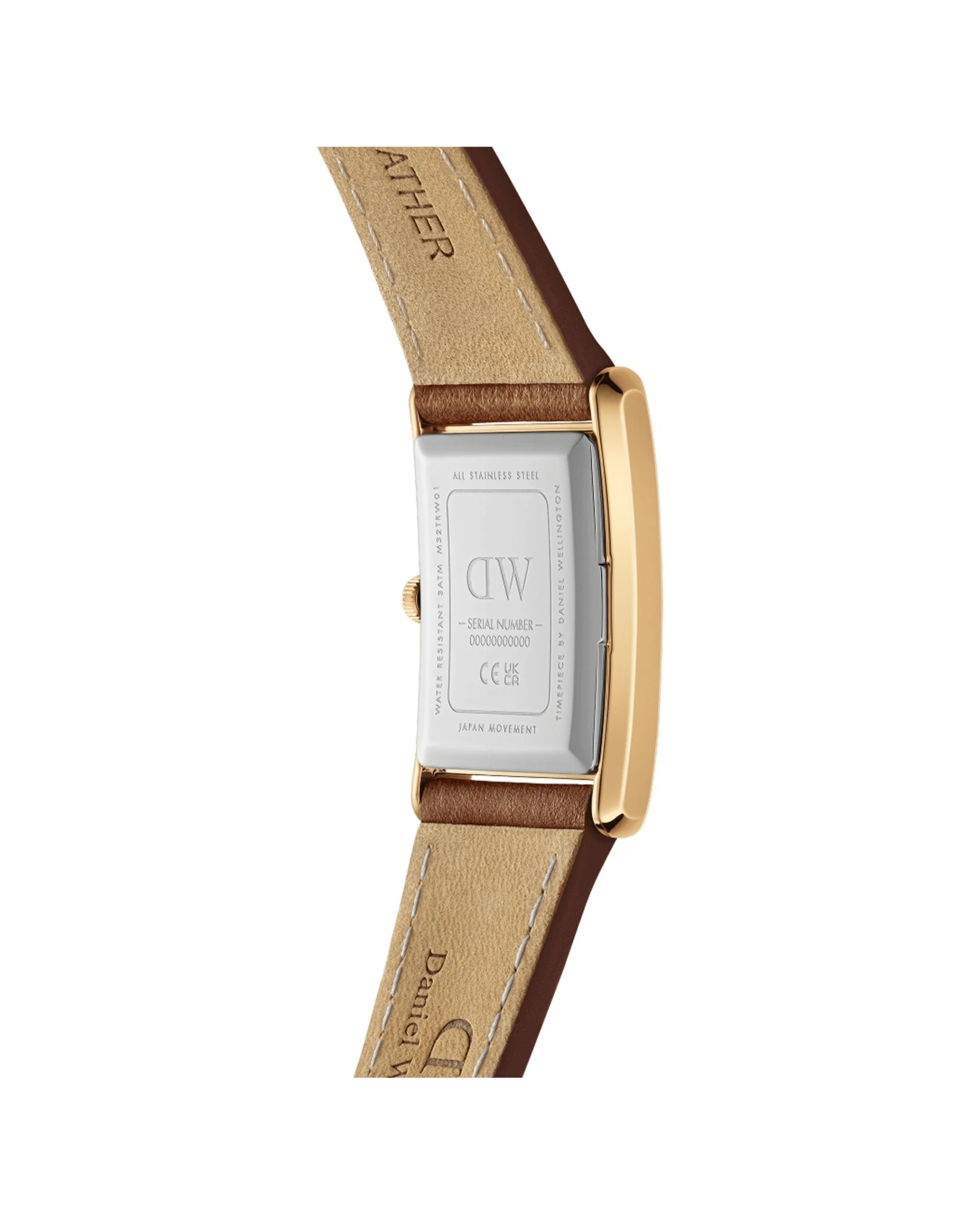4 Daniel Wellington Bound Watch 32x22mm Durham Gold Crocodile Pattern Leather White Dial, 4 of 5