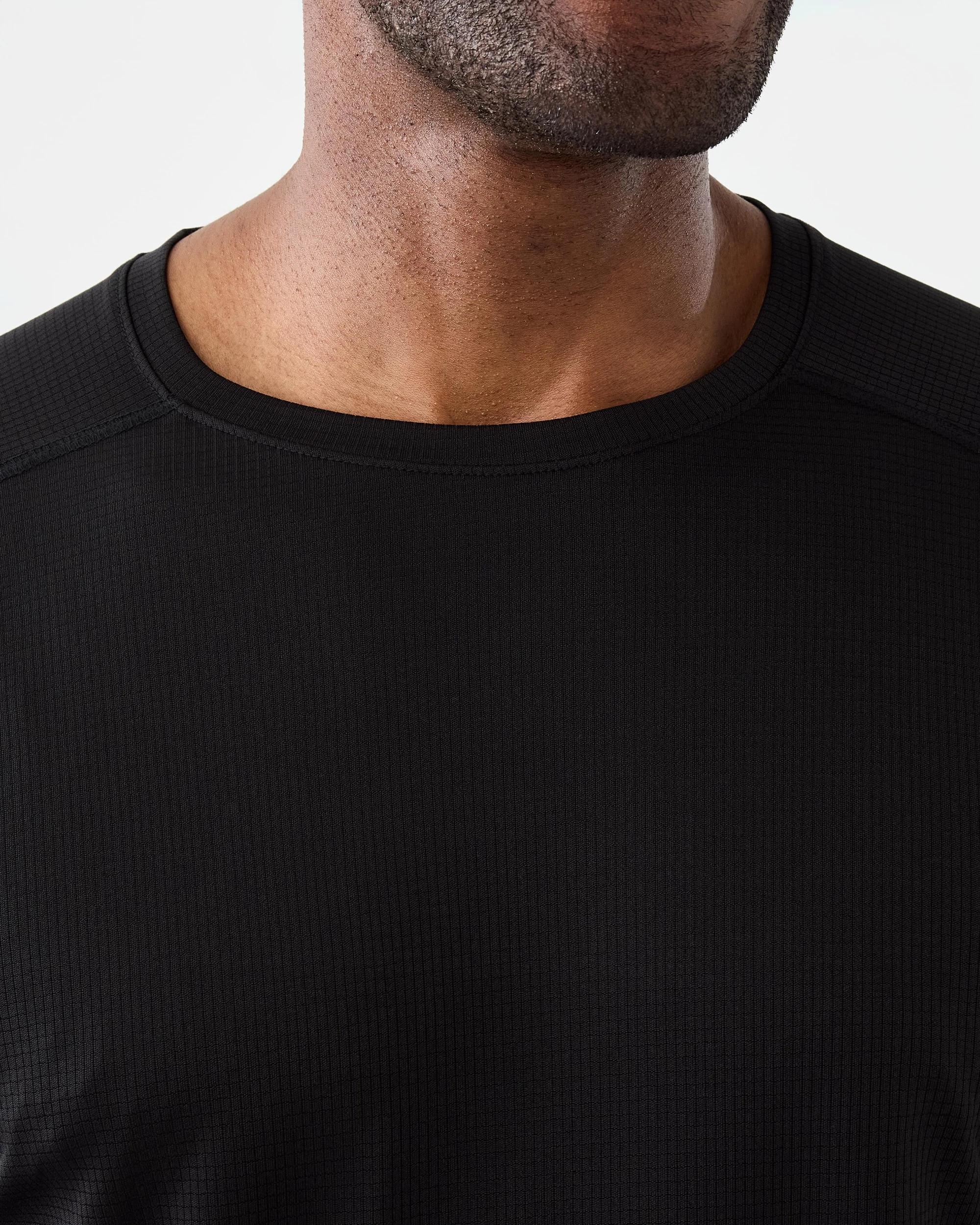 4 Active Mens Long Sleeve Performance T-shirt Black, 4 of 6