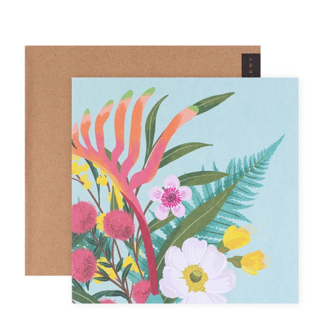 1 Hallmark x Christie Williams Gallery Blank Greeting Card - Kangaroo Paw Spray, 1 of 3