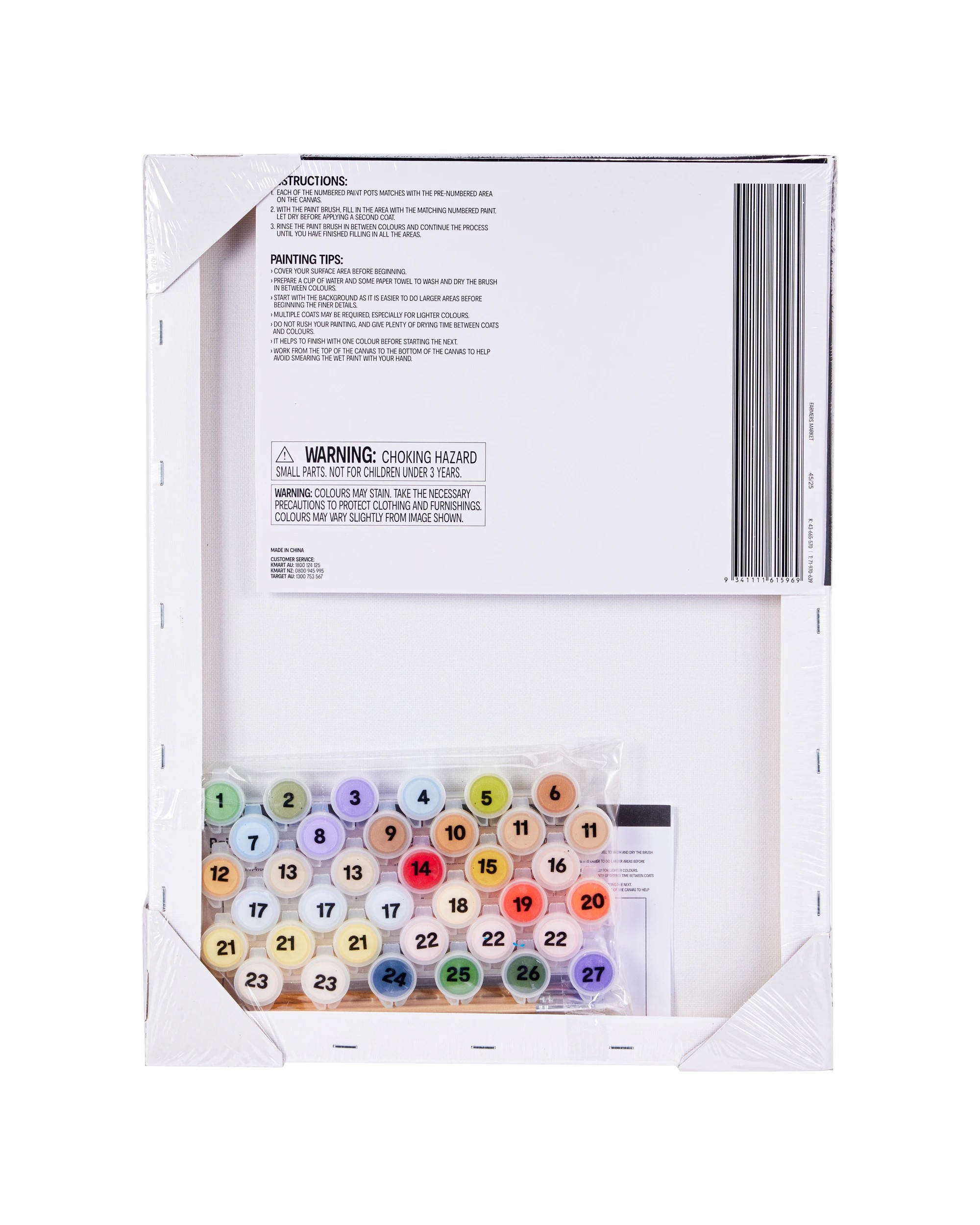 3 3 Pack Paint By Numbers - Farmers Market, 3 of 3