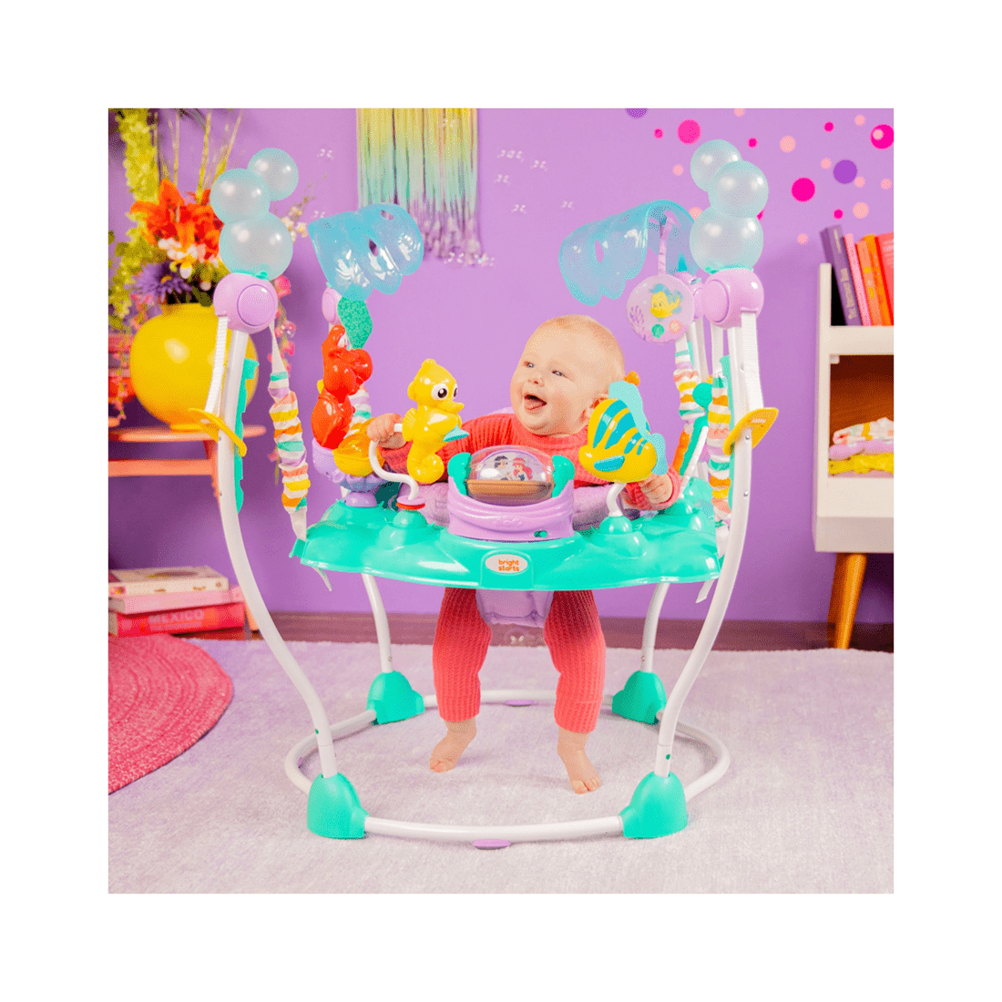2 Bright Starts Disney The Little Mermaid Sea Of Activities Baby Jumper 6m Plus
 - Multi, 2 of 6