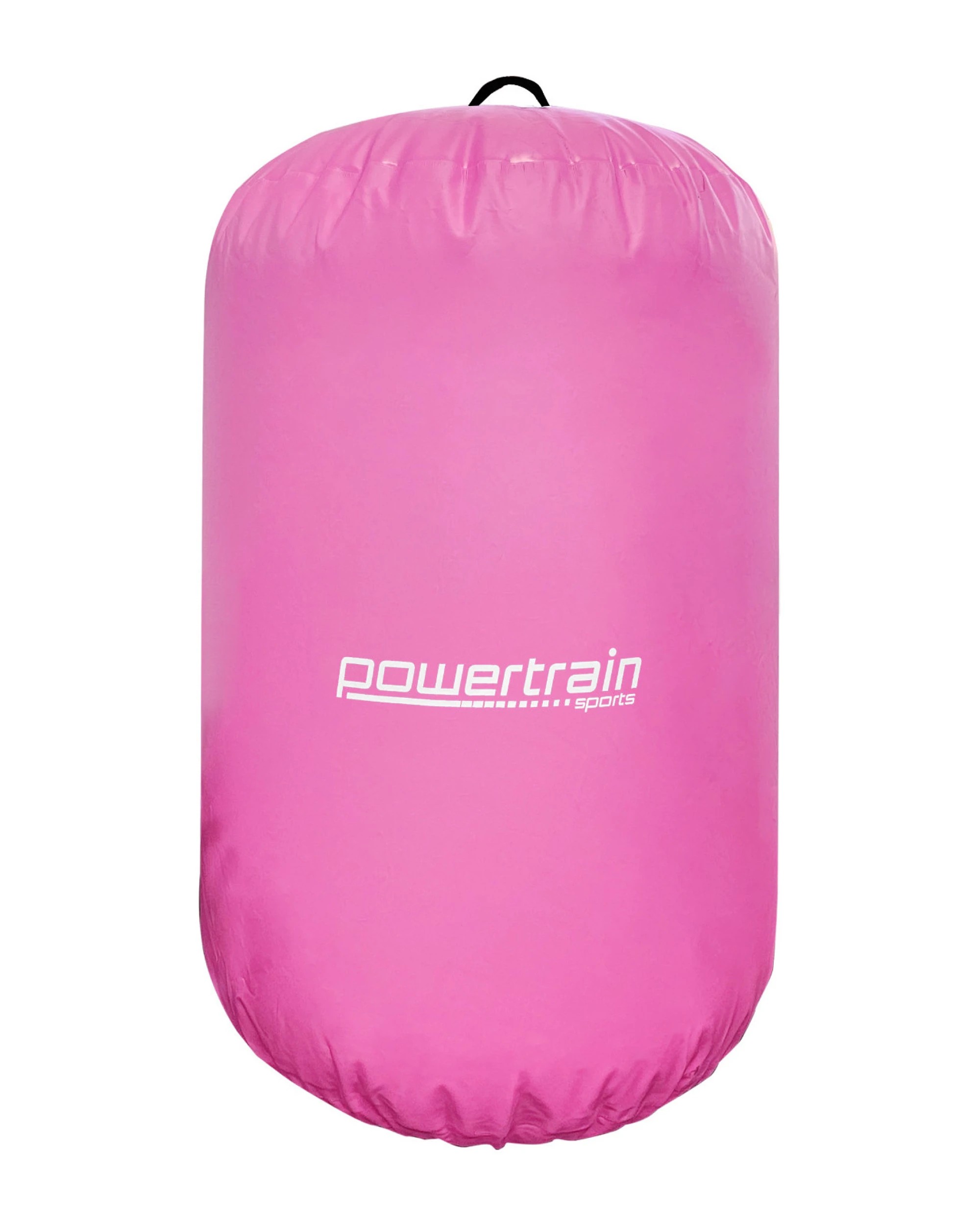 1 Powertrain 120cm x 75cm Inflatable Air Barrel Exercise Roller Gymnastics Training Aid - Pink, 1 of 5