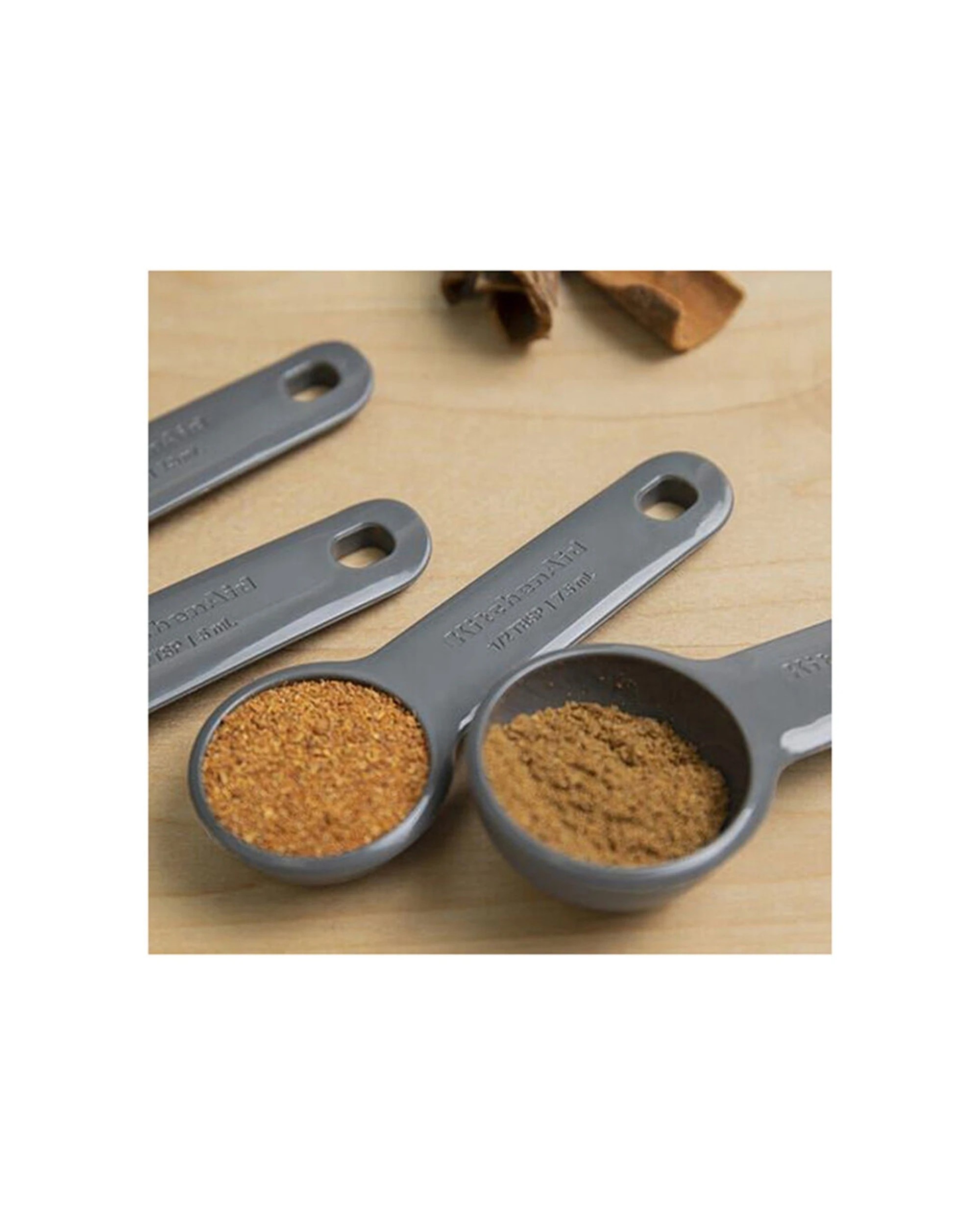 6 KitchenAid 2x 5pc Measuring Spoons Kitchen Cooking Utensil Tool - Grey, 6 of 6