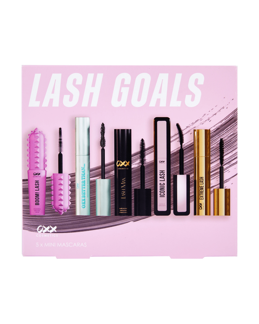 1 OXX Cosmetics 5 Pack Lash Goals Mini Mascaras, 1 of 5