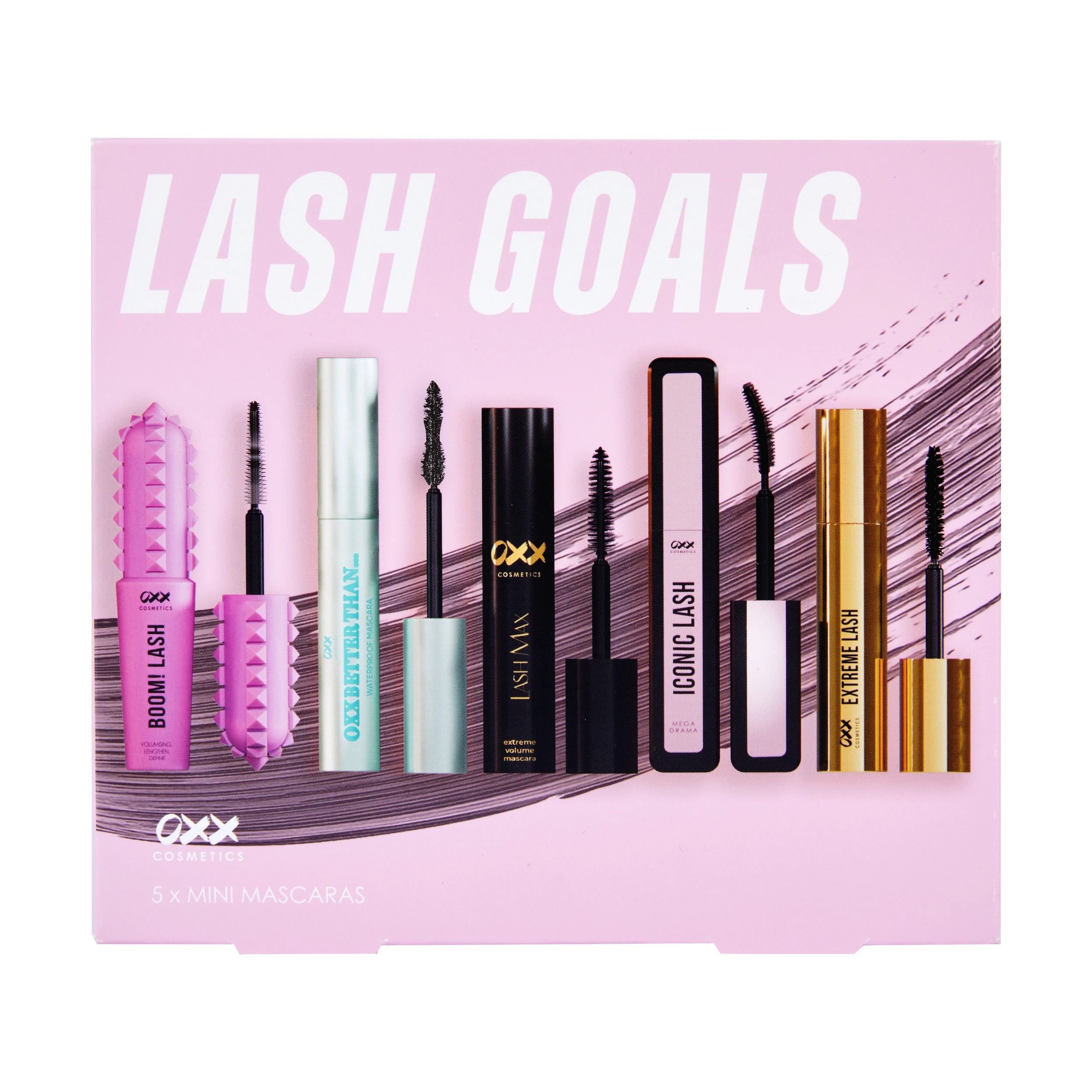 1 OXX Cosmetics 5 Pack Lash Goals Mini Mascaras, 1 of 6
