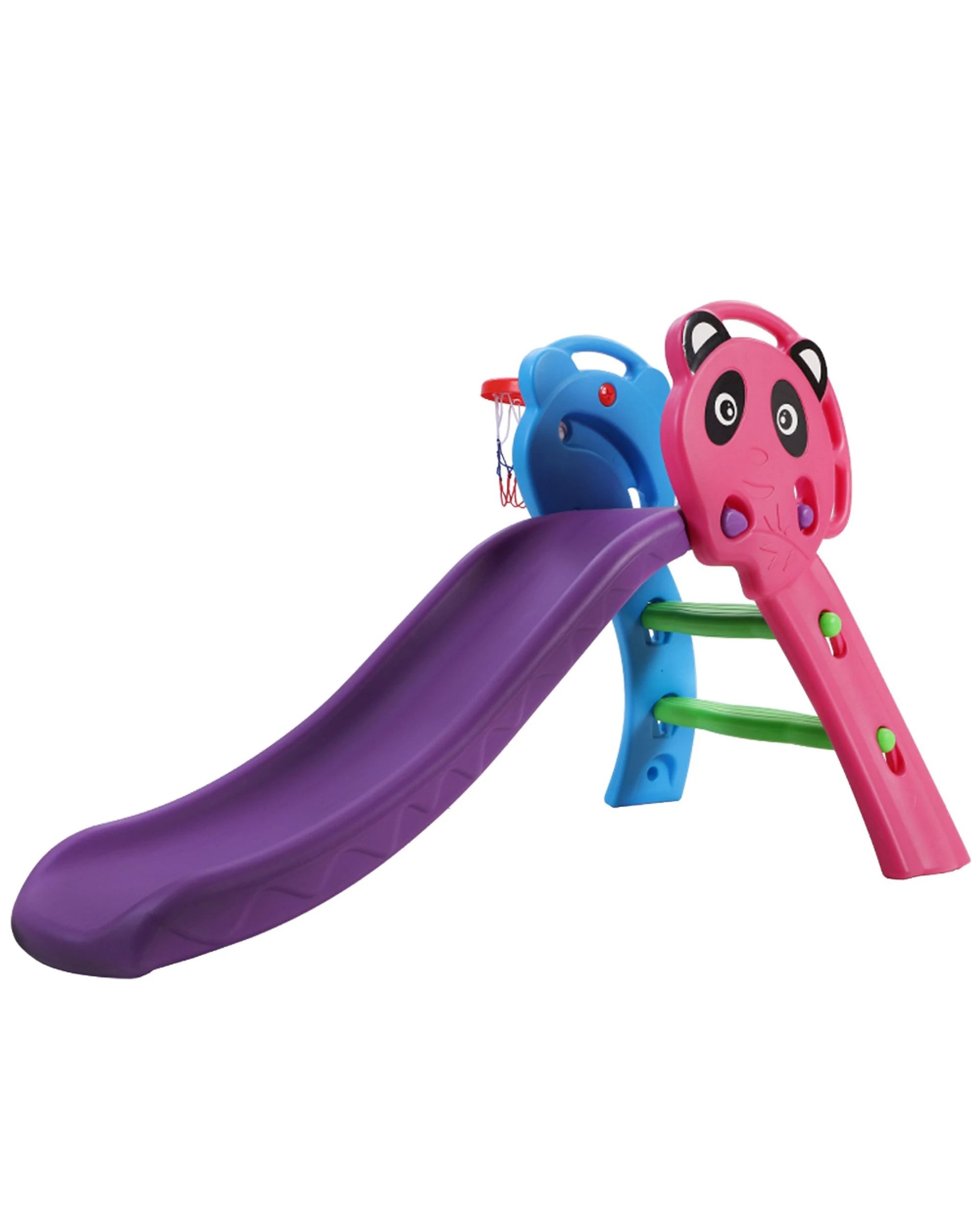 3 Keezi Kids Slide Set Basketball Hoop Indoor Outdoor Playground Toys 100cm
 - Multi, 3 of 3