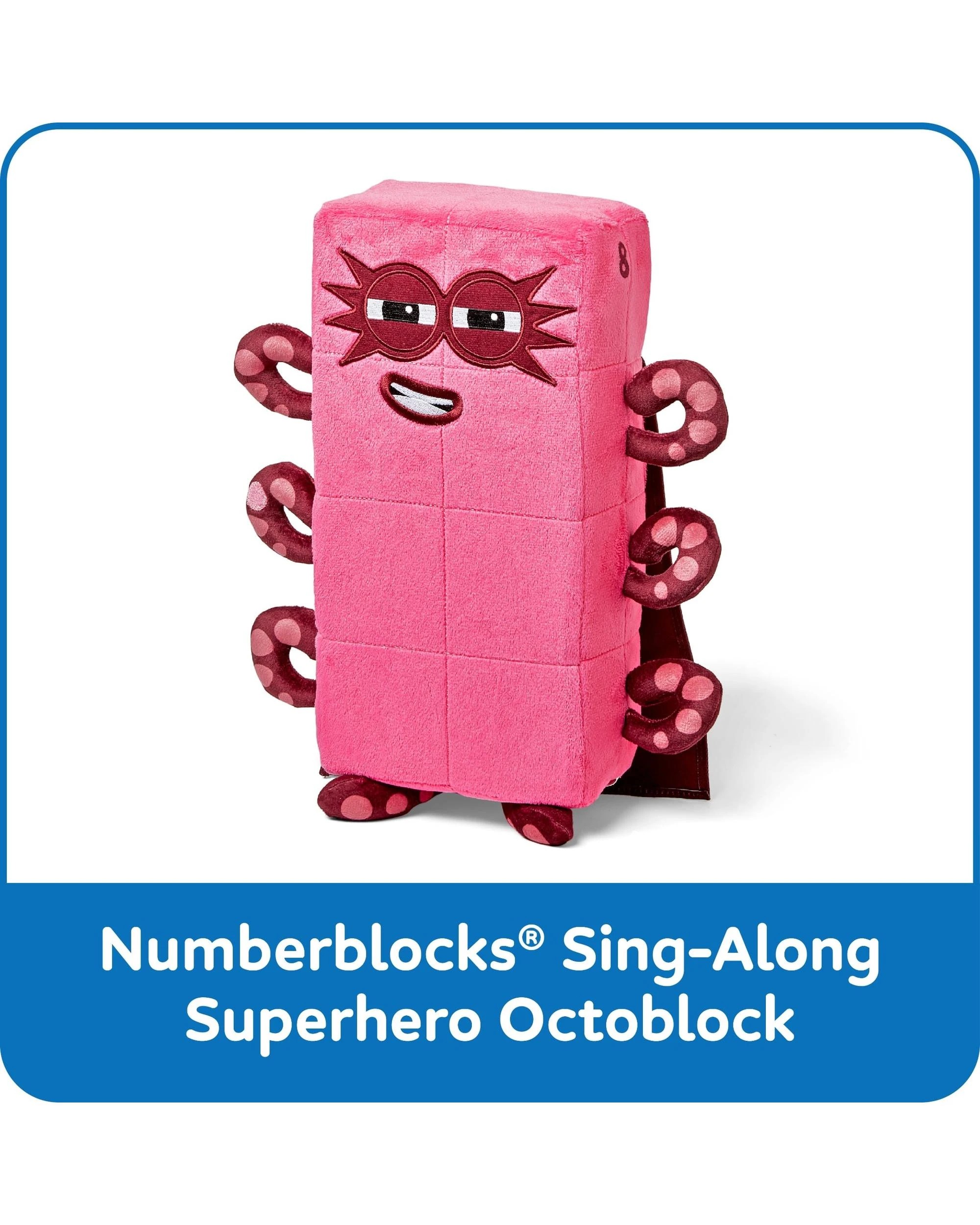1 Numberblocks Sing-Along Superhero Octoblock Plush, 1 of 5
