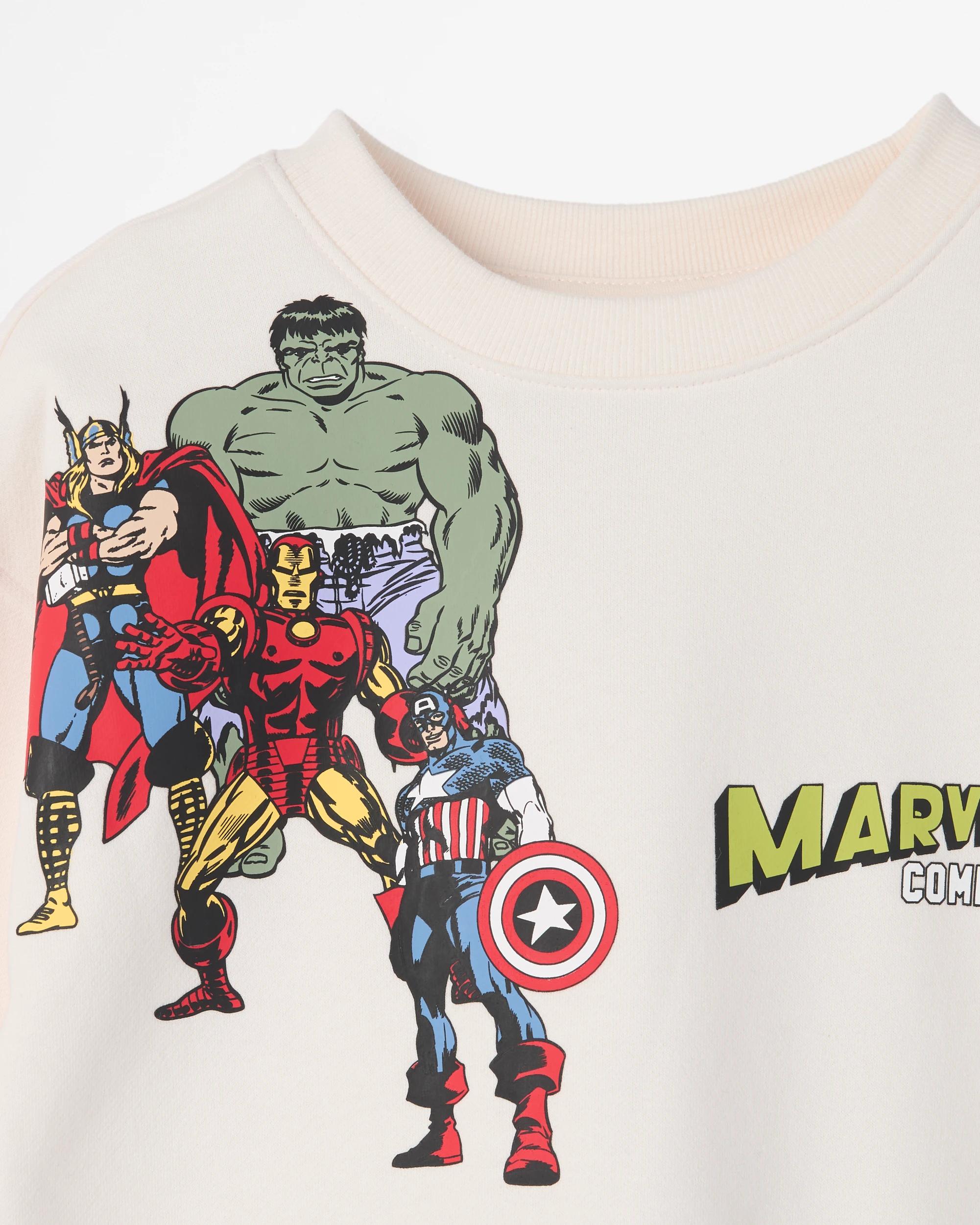2 Disney Marvel Australian Cotton Blend Long Sleeve Jumper NEUTRAL, 2 of 2
