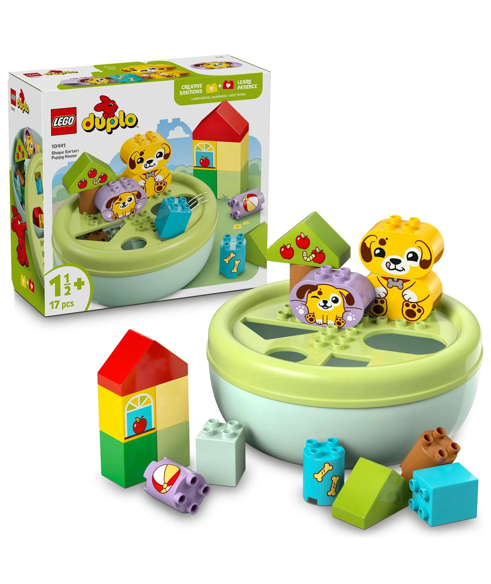 1 LEGO® DUPLO My First Shape Sorter: Puppy House 10441 - Multi, 1 of 10