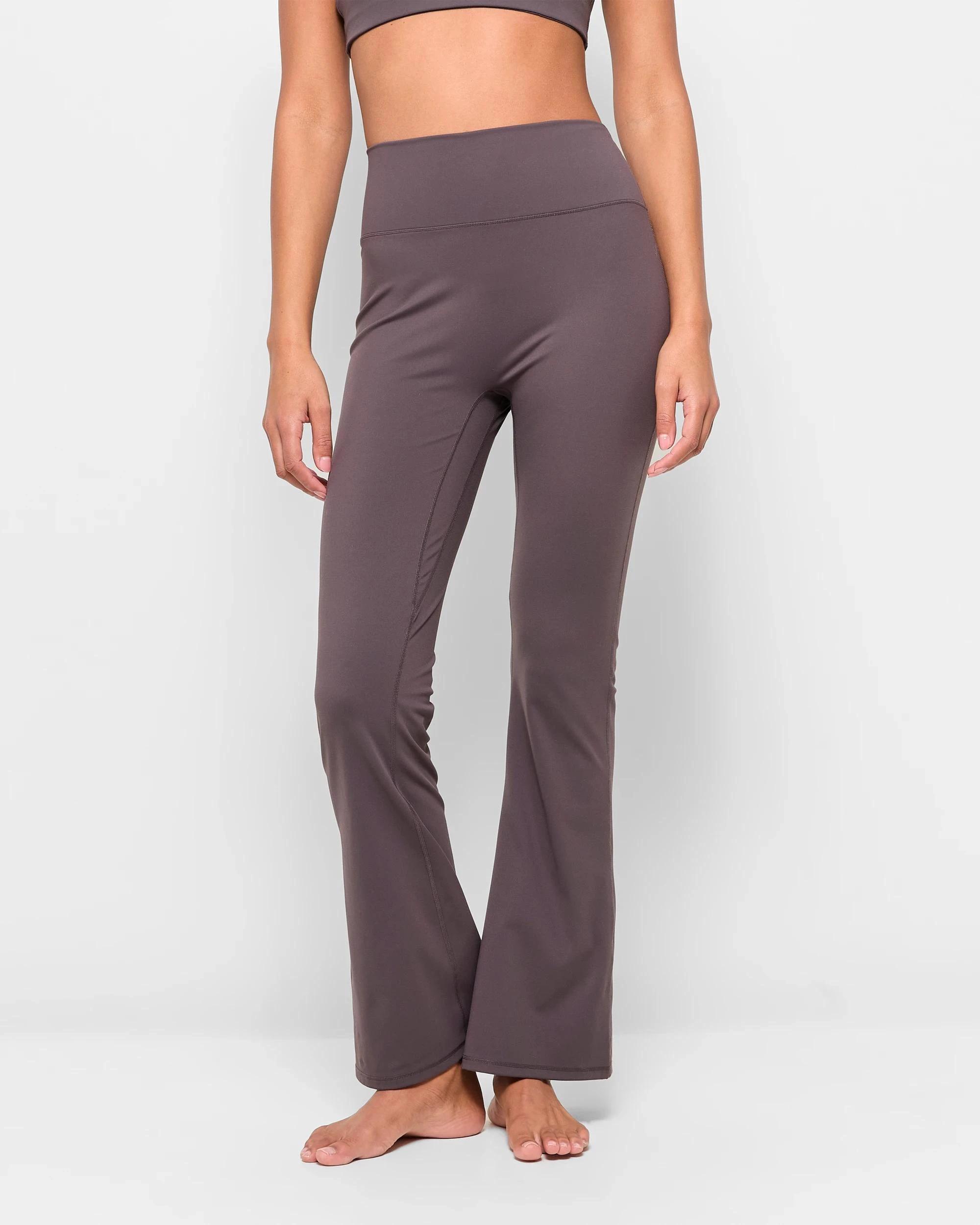 2 Target Active Studio Soft Yoga Flare Pants HICKORY, 2 of 5