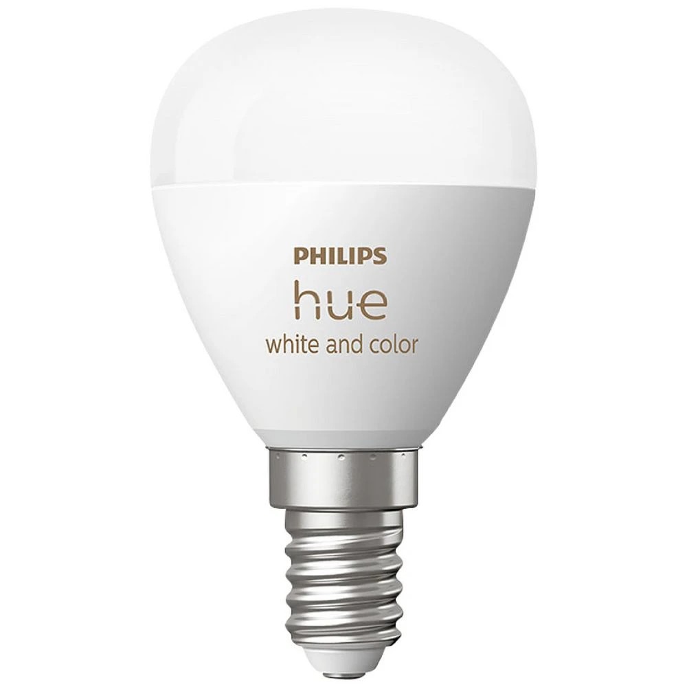 2 Philips Hue Lustre Smart Bulb P45 White/Colour Ambient E14, 2 of 4