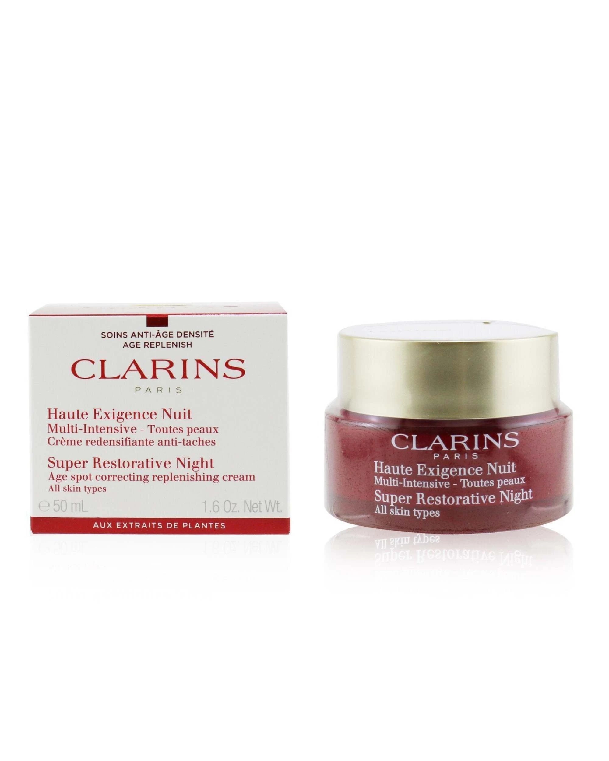 1 Clarins Super Restorative Night Age Spot Correcting Replenishing Cream  50ml/1.6oz, 1 of 3