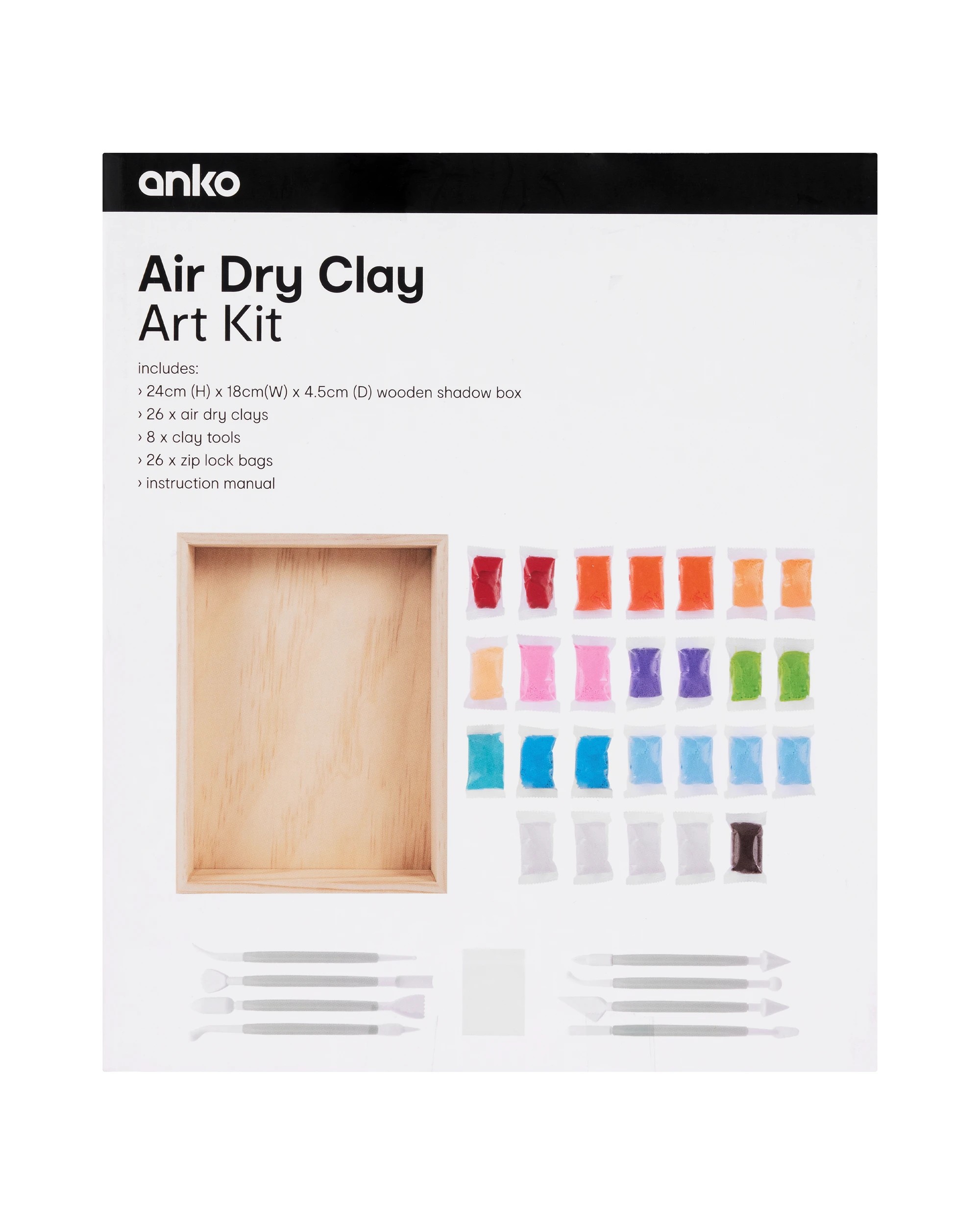3 Air Dry Clay Art Kit, 3 of 3