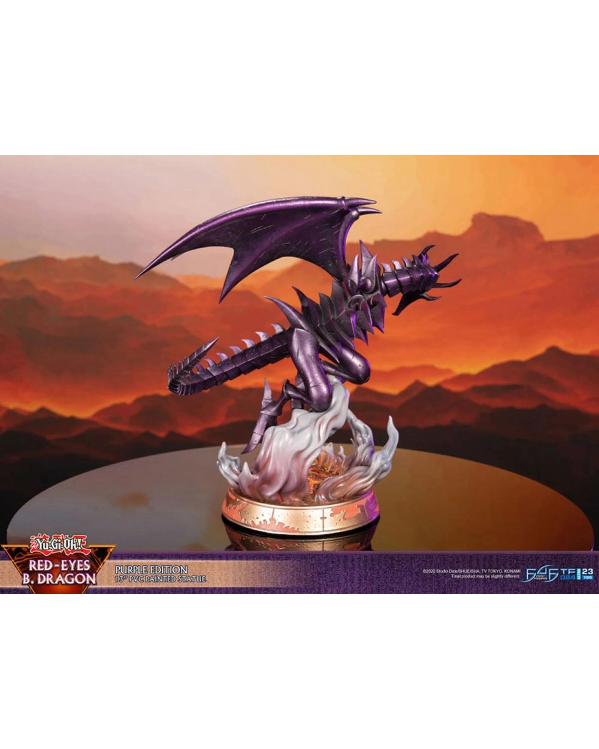 5 YU-GI-OH Red Eyes Black Dragon Purple Edition PVC Statue, 5 of 9