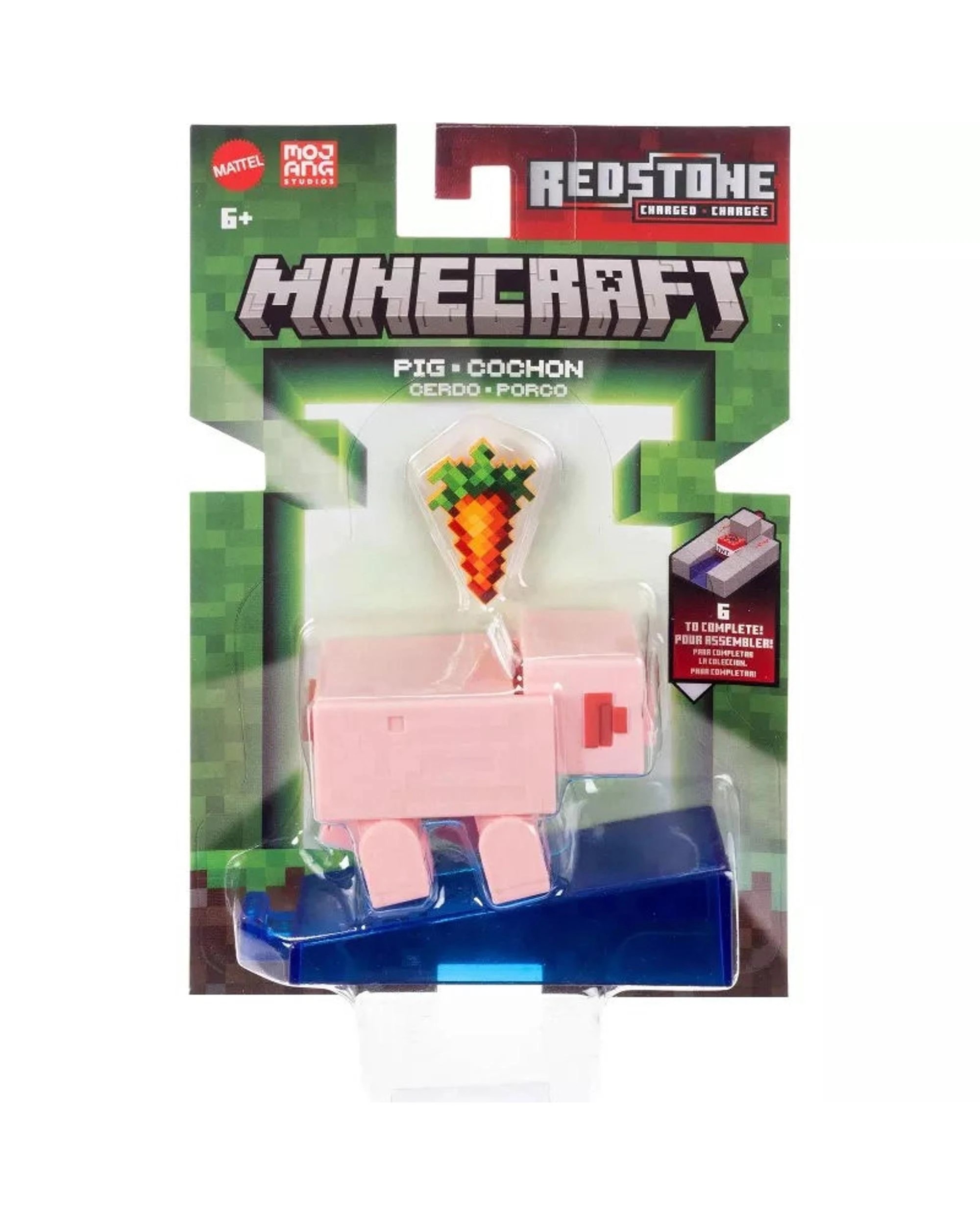 1 Minecraft Redstone Charged Pig Figure, 1 of 3