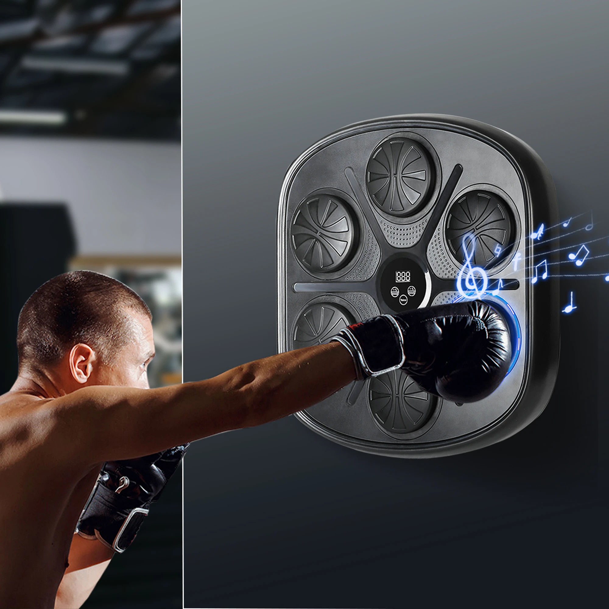 7 Centra Electronic Punching Box Music Machine Home Training Bluetooth 9 Speeds, 7 of 9