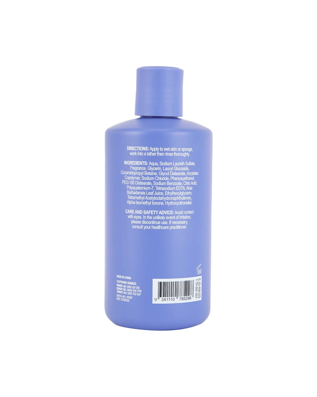 3 OXX Bodycare Violet Haze Summer Solstice Body Wash 300ml - Bergamot, Vanilla and Sandalwood, 3 of 3