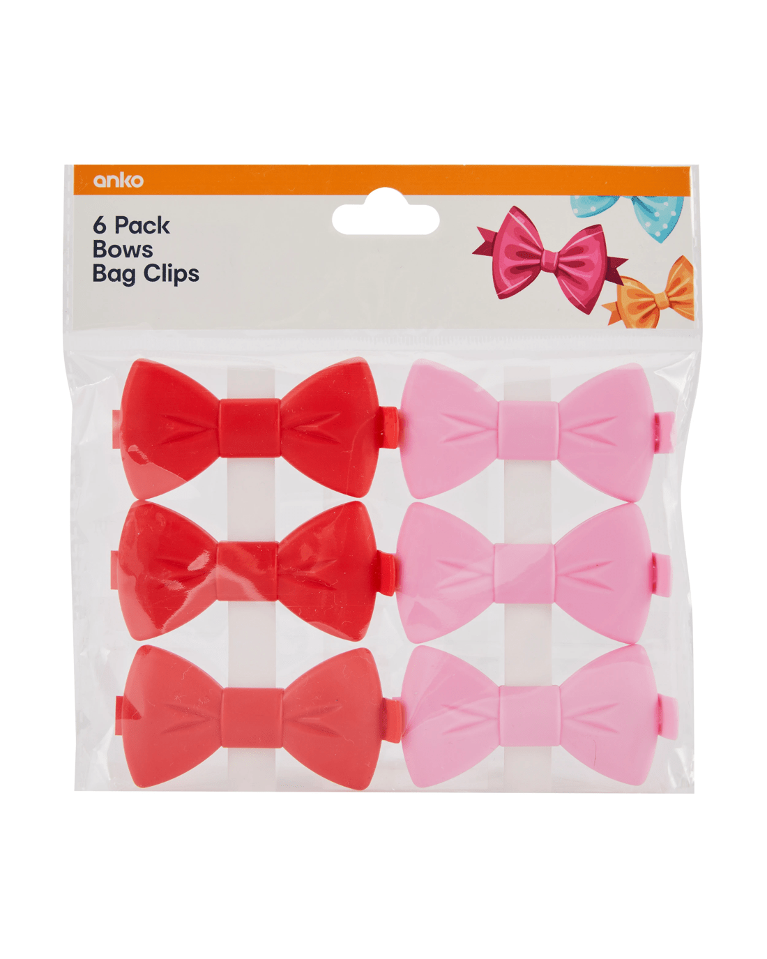 3 6 Pack Bows Bag Clips, 3 of 3