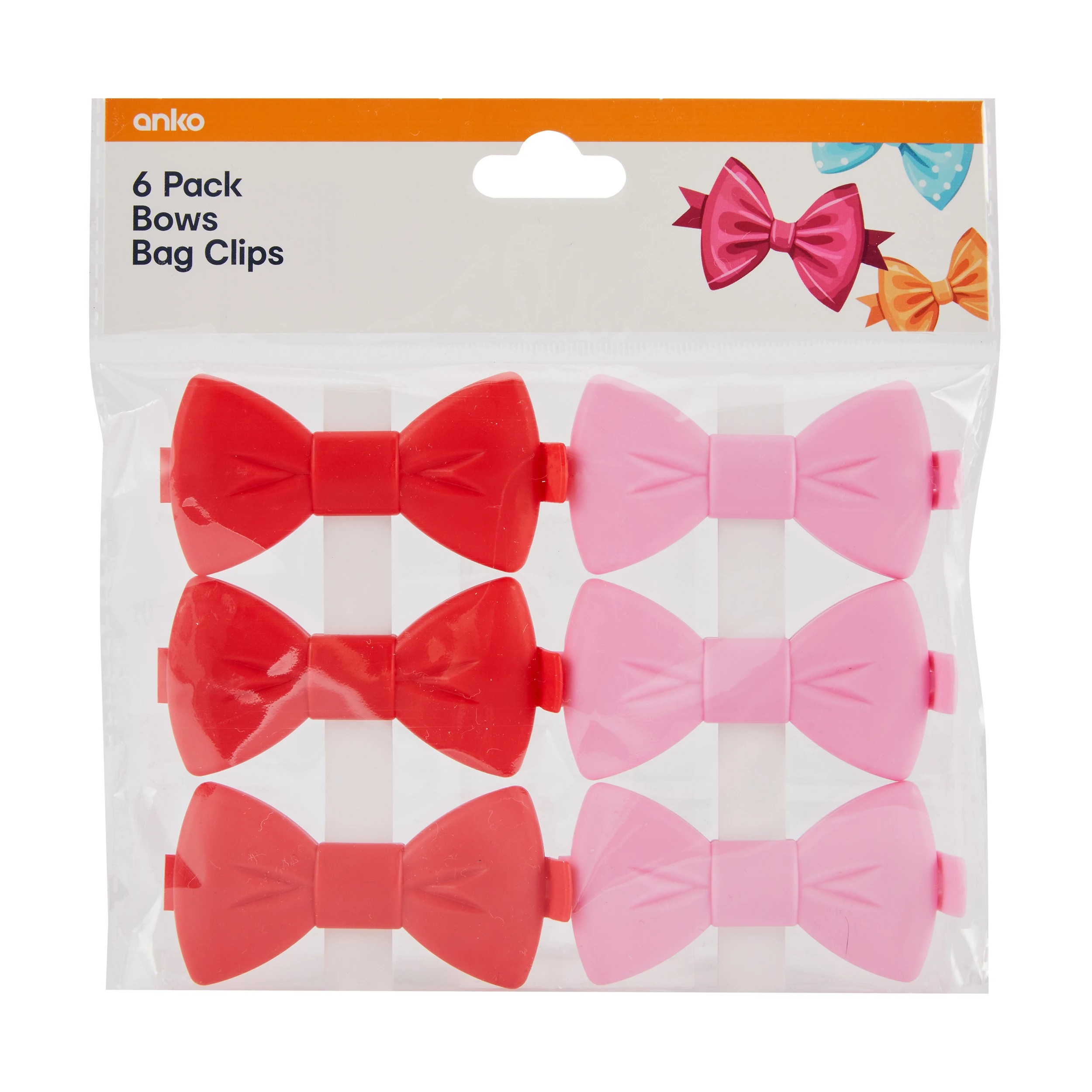 3 6 Pack Bows Bag Clips, 3 of 3