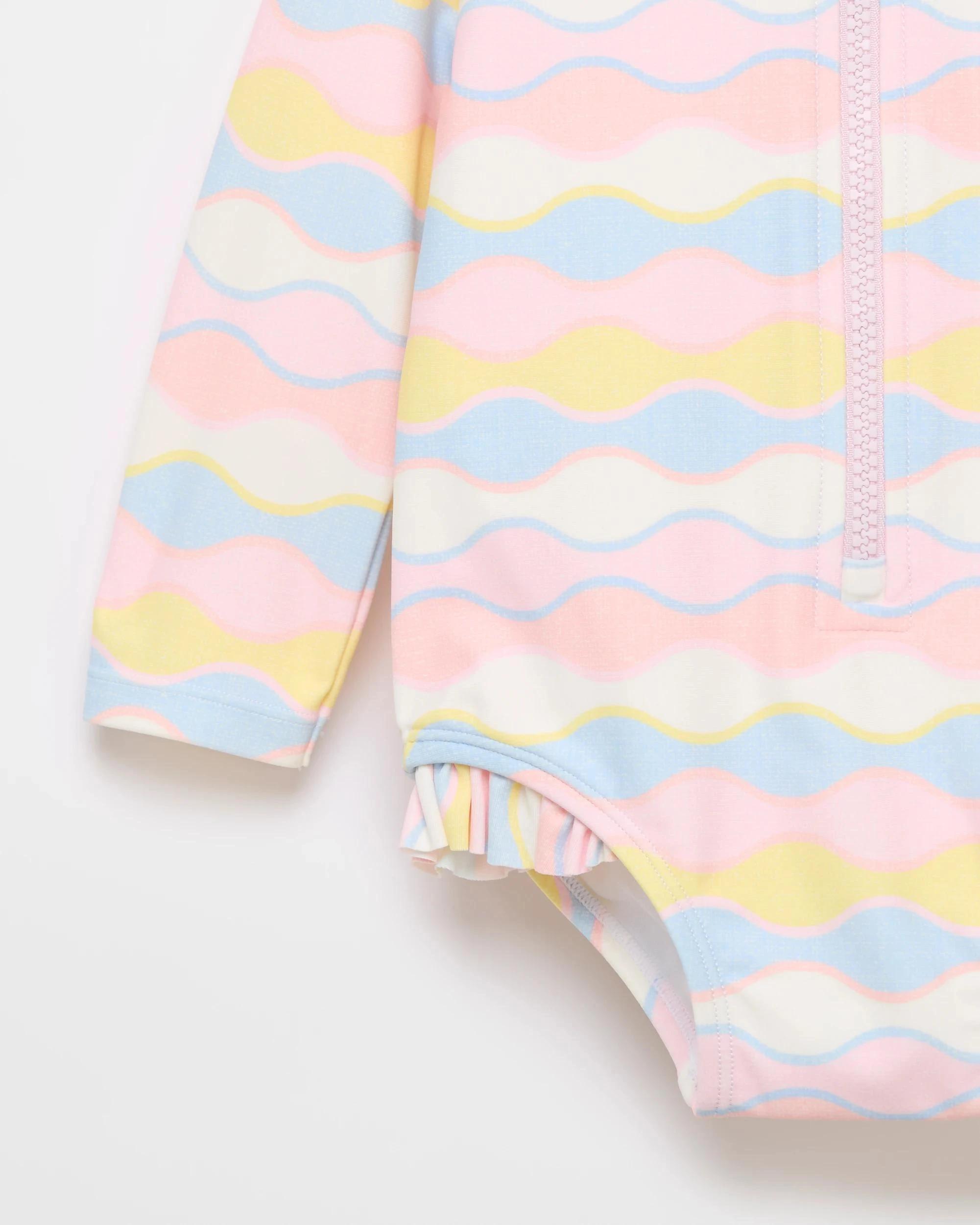 2 Target Baby Girls Unitard with Hat 2 Piece Set PINK WAVE, 2 of 2