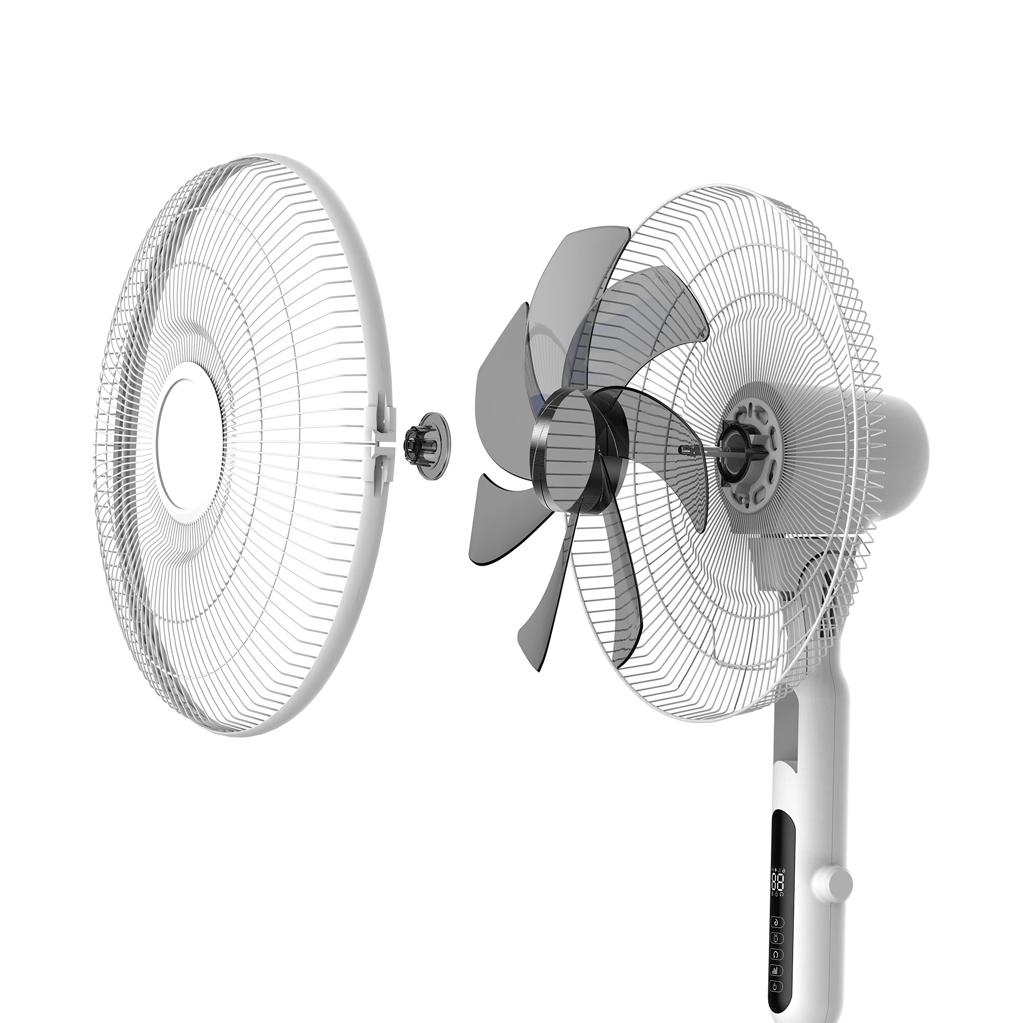 5 Spector Pedestal Fan Tilt &amp; Oscillating 28 Speed Cooler Timer Adjustable Height, 5 of 9
