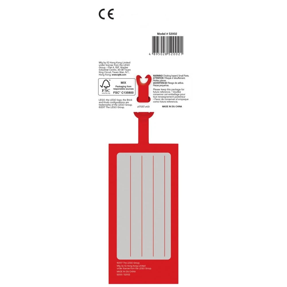 2 Lego Luggage Tag Red Brick, 2 of 6