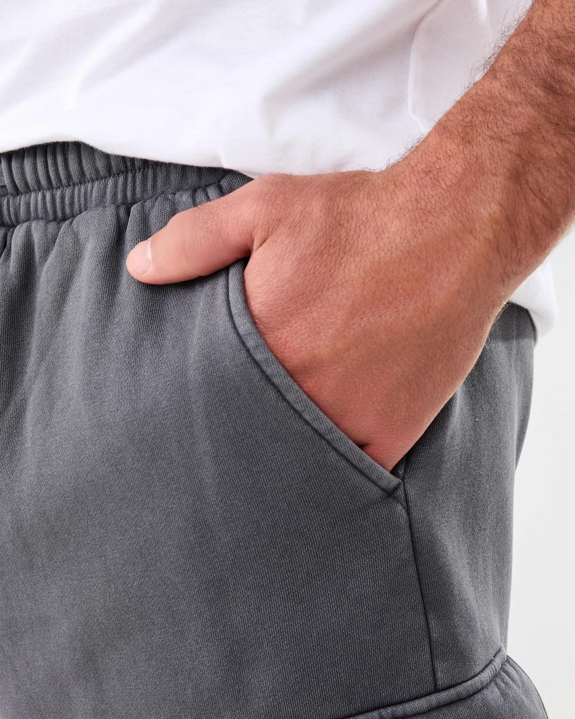 5 Washed Cargo Knit Shorts Gry Lava, 5 of 6