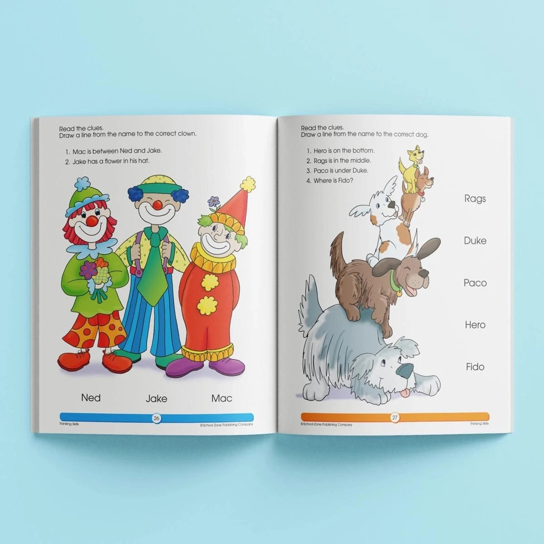 3 School Zone A Get Ready Book: Thinking Skills - Book, 3 of 5