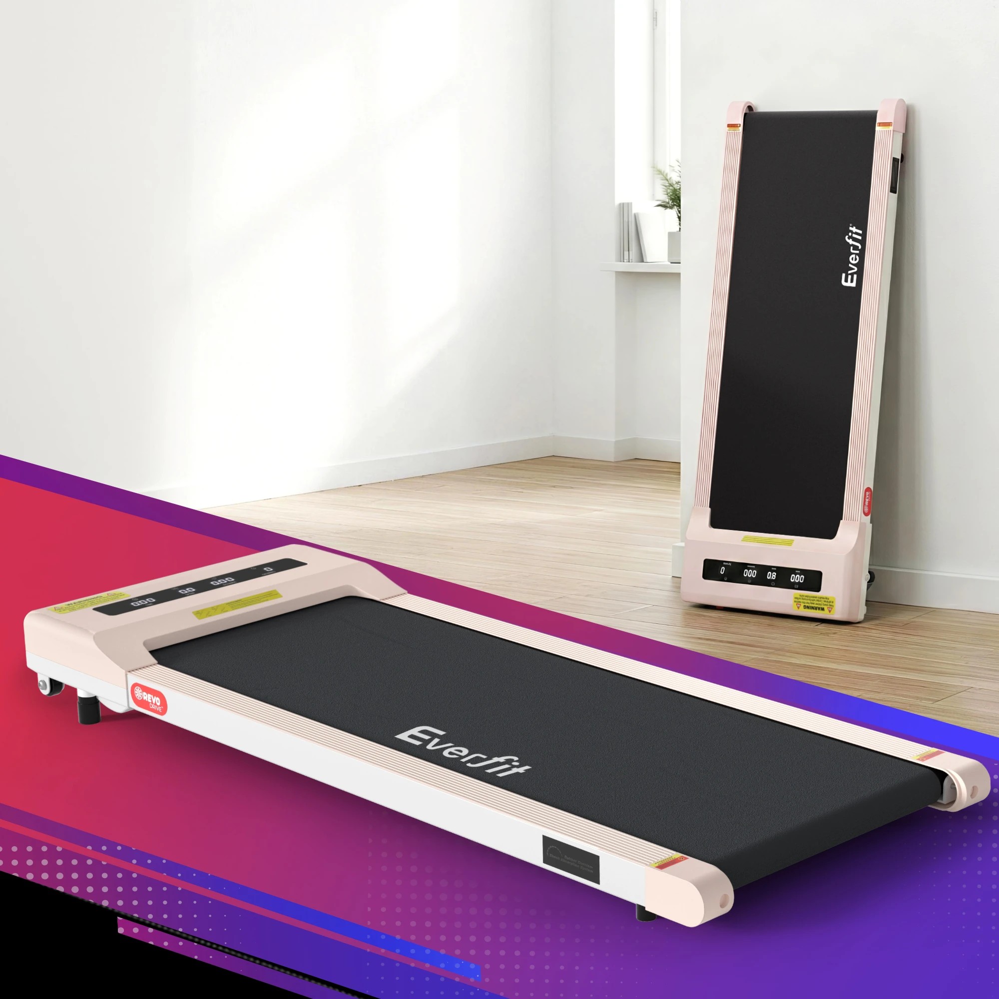 9 Everfit 2 in 1 Treadmill Electric Walking Pad Under Desk Home Gym Fitness 360mm, 9 of 10